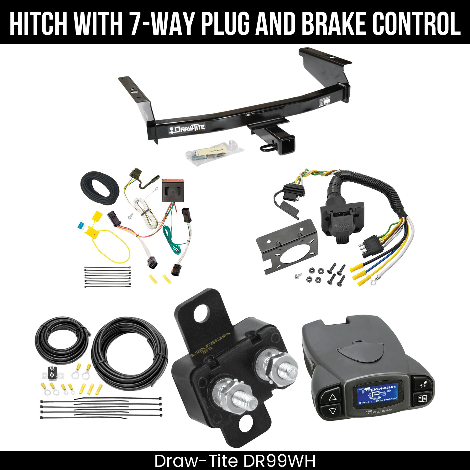 Trailer Hitch , 7-Way , Tekonsha Prodigy P3 Brake Control