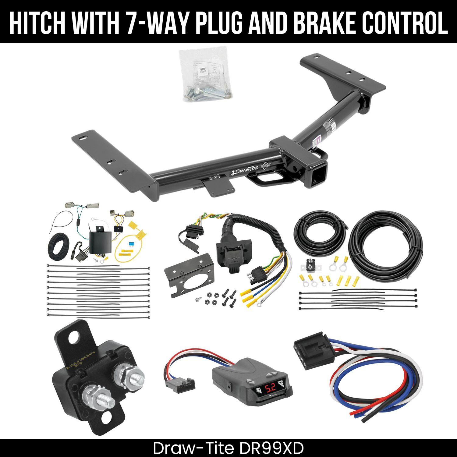Trailer Hitch , 7-Way , Tekonsha Brakeman IV Brake Control