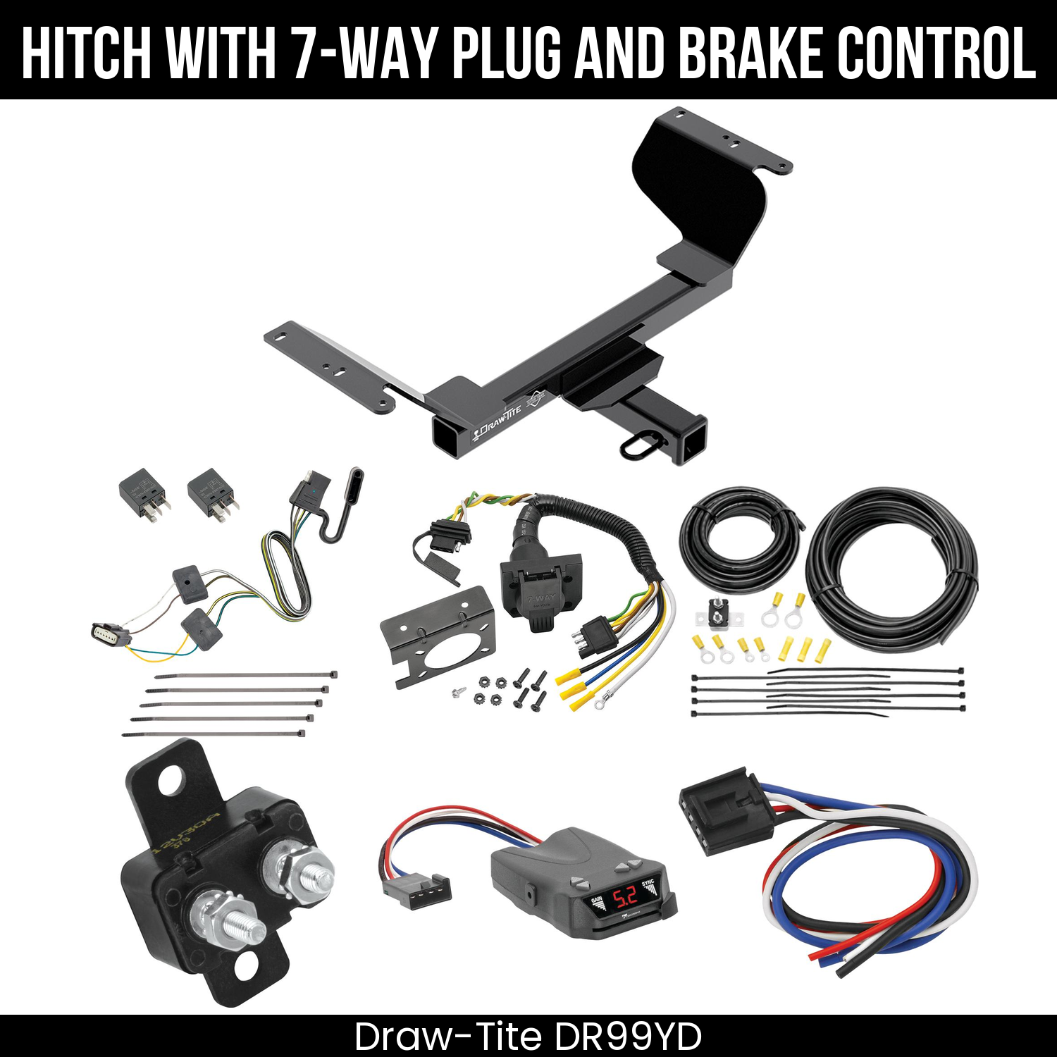 Trailer Hitch , 7-Way , Tekonsha Brakeman IV Brake Control