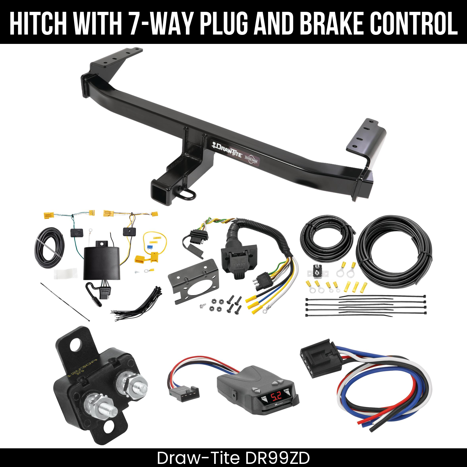 Trailer Hitch , 7-Way , Tekonsha Brakeman IV Brake Control