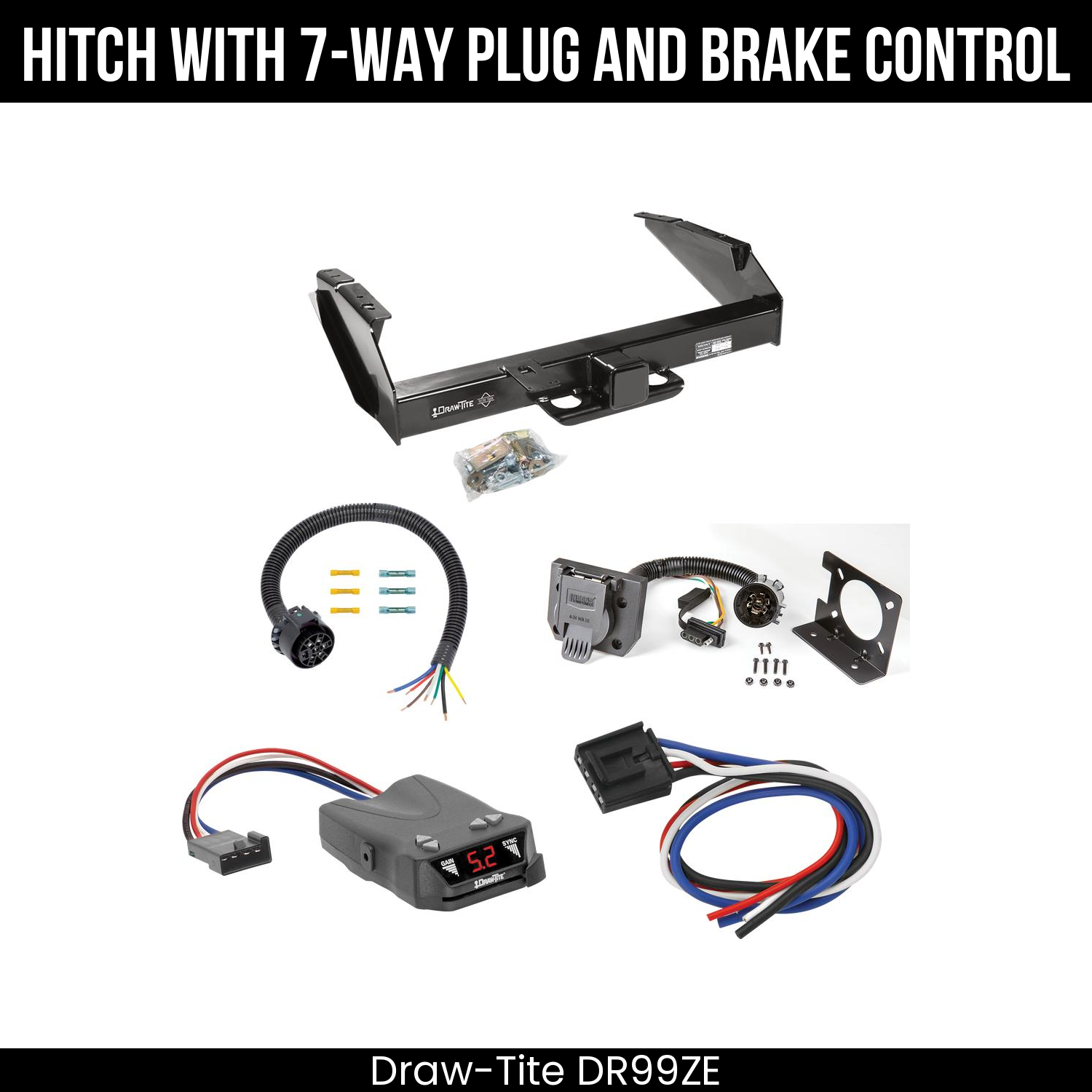 Trailer Hitch , 7-Way , Draw-Tite Activator IV Brake Control