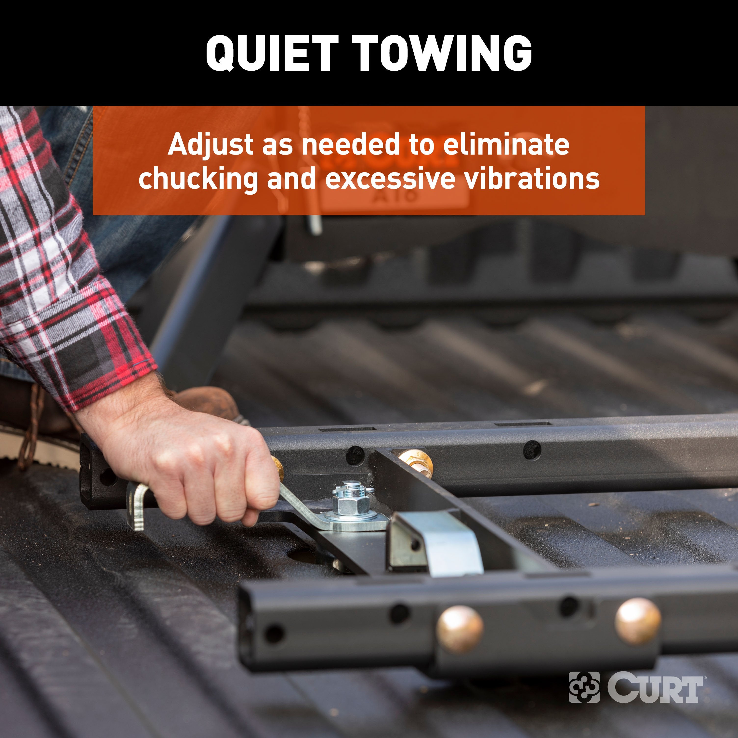 Curt Q20 Dual Jaw Sliding 5th Wheel Trailer Hitch for 2011-2025 Ford F250 F350 F450 and 2020-2025 Chevy Silverado GMC Sierra 2500HD 3500HD - For Short Beds (20K Towing Capacity) CU42BA
