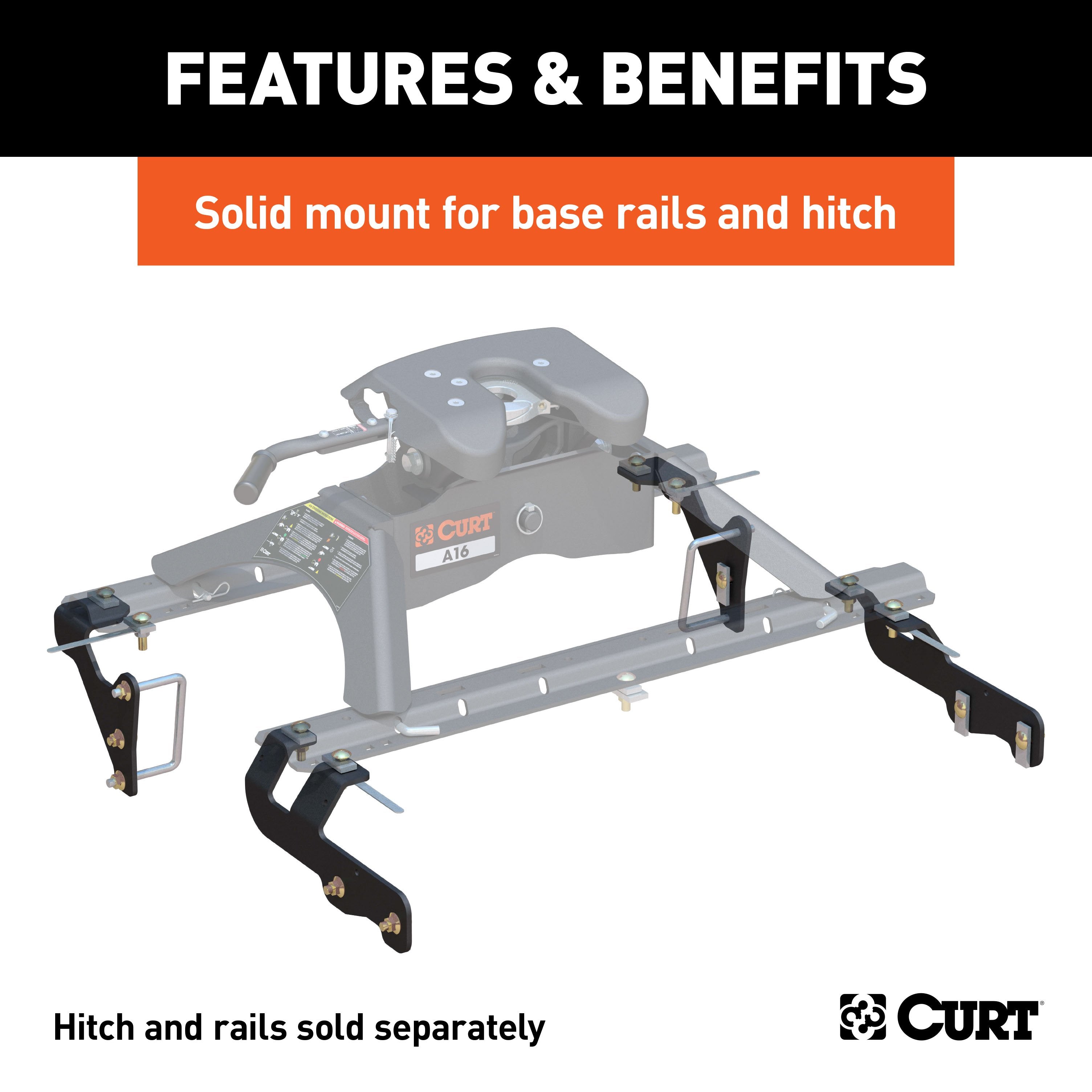 Custom 5th Wheel Brackets,Universal 5th Wheel Base Rails,CrossWing 5th Wheel Hitch
