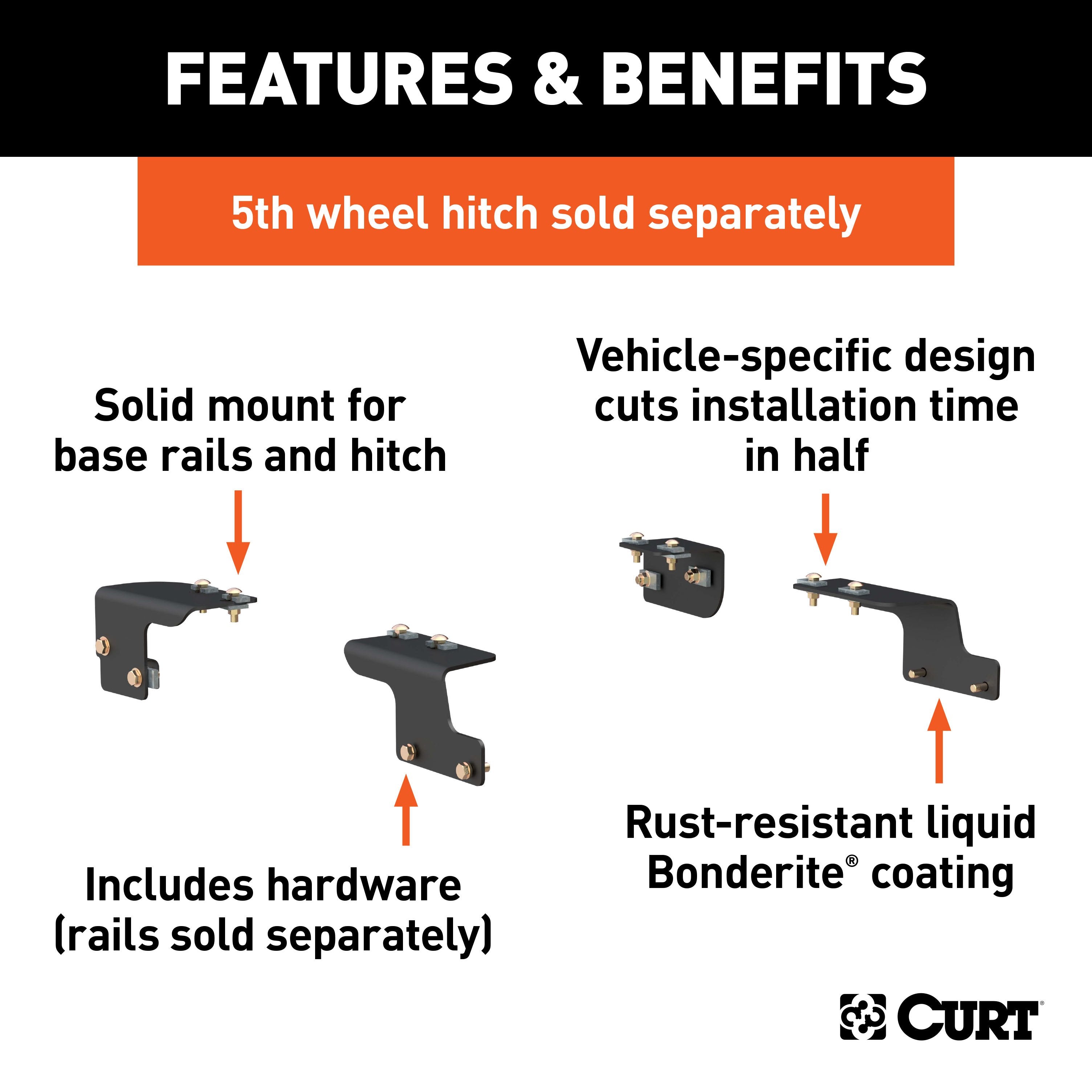 Custom 5th Wheel Brackets,Universal 5th Wheel Base Rails,Spyder Gooseneck Hitch