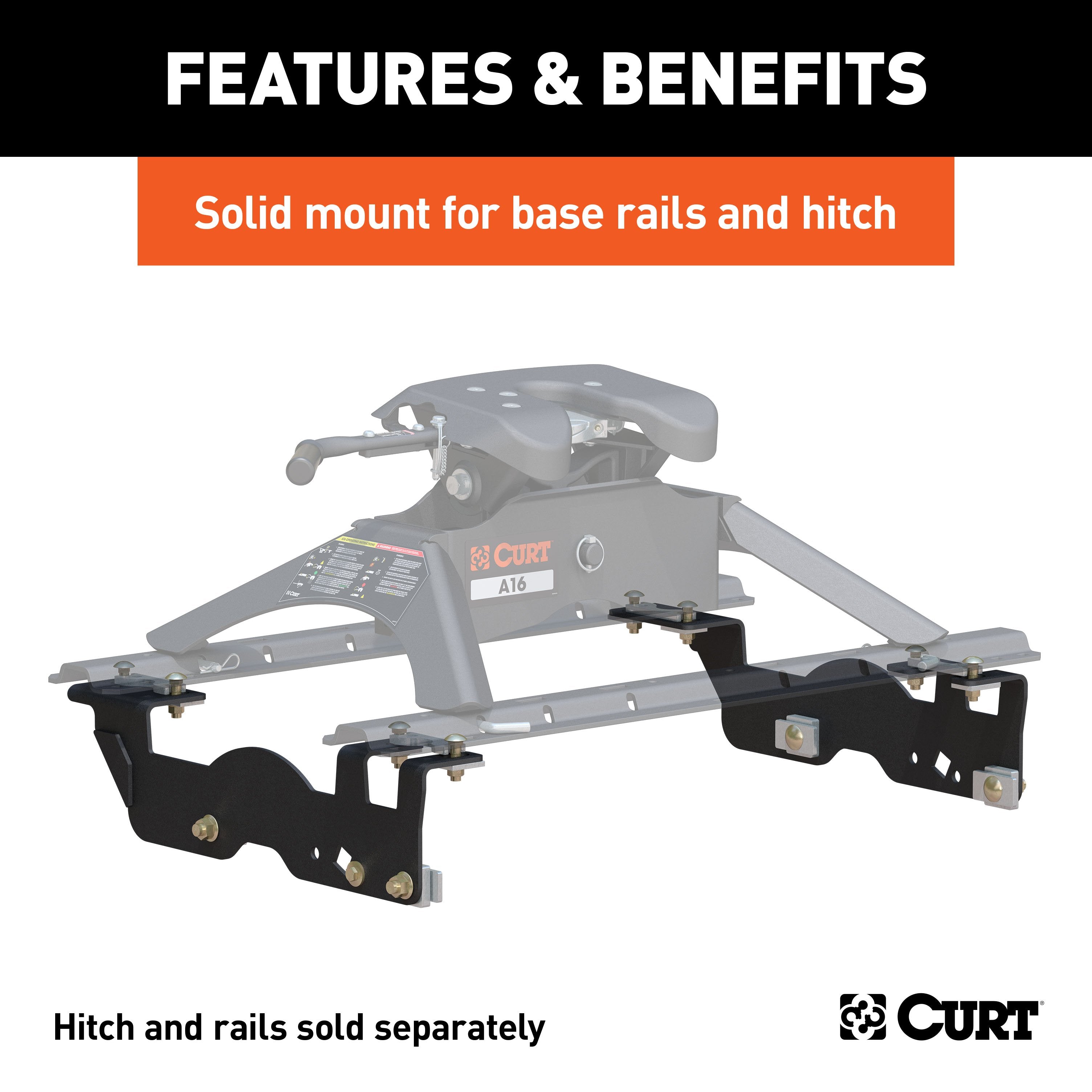 Custom 5th Wheel Brackets,Universal 5th Wheel Base Rails,Replacement Base Legs,E16 5th Wheel Hitch Head