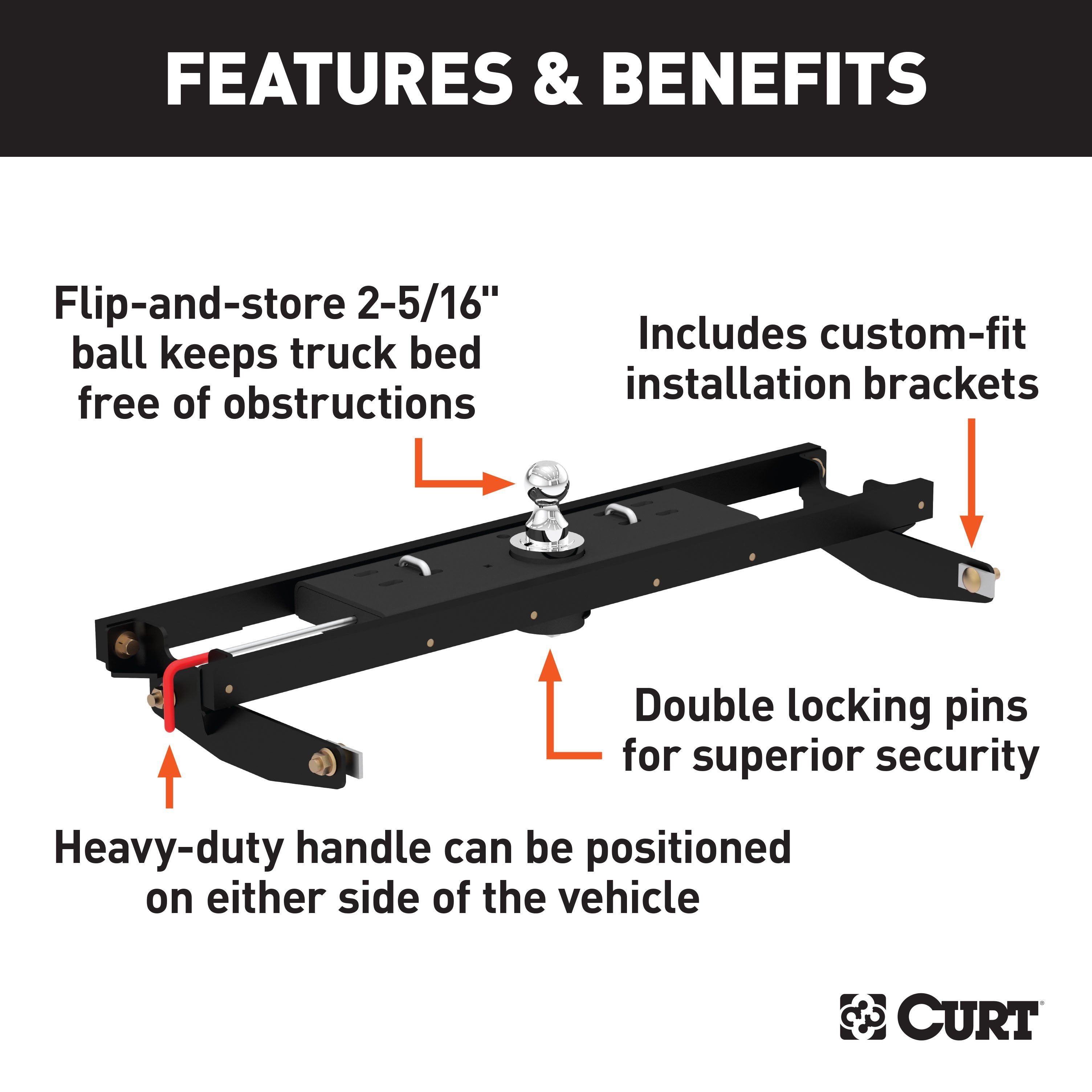 Double Lock Gooseneck Install Brackets,Double Lock Gooseneck Hitch