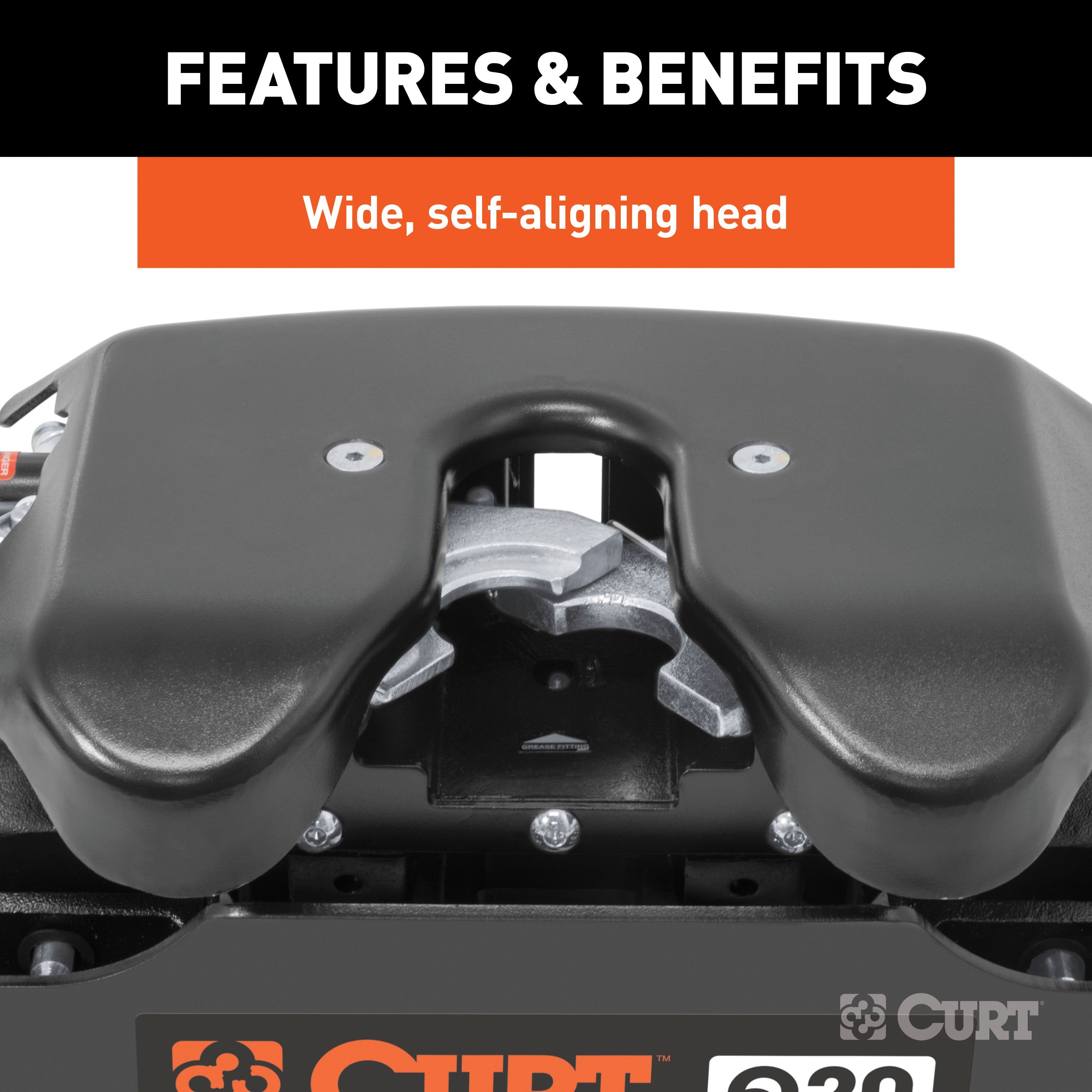 Curt Q20 Dual Jaw Sliding 5th Wheel Trailer Hitch for 94-01 Dodge Ram 1500 2500 3500 and 2002 Ram 2500 3500 - For Short Beds (20K Towing Capacity) CU37KA