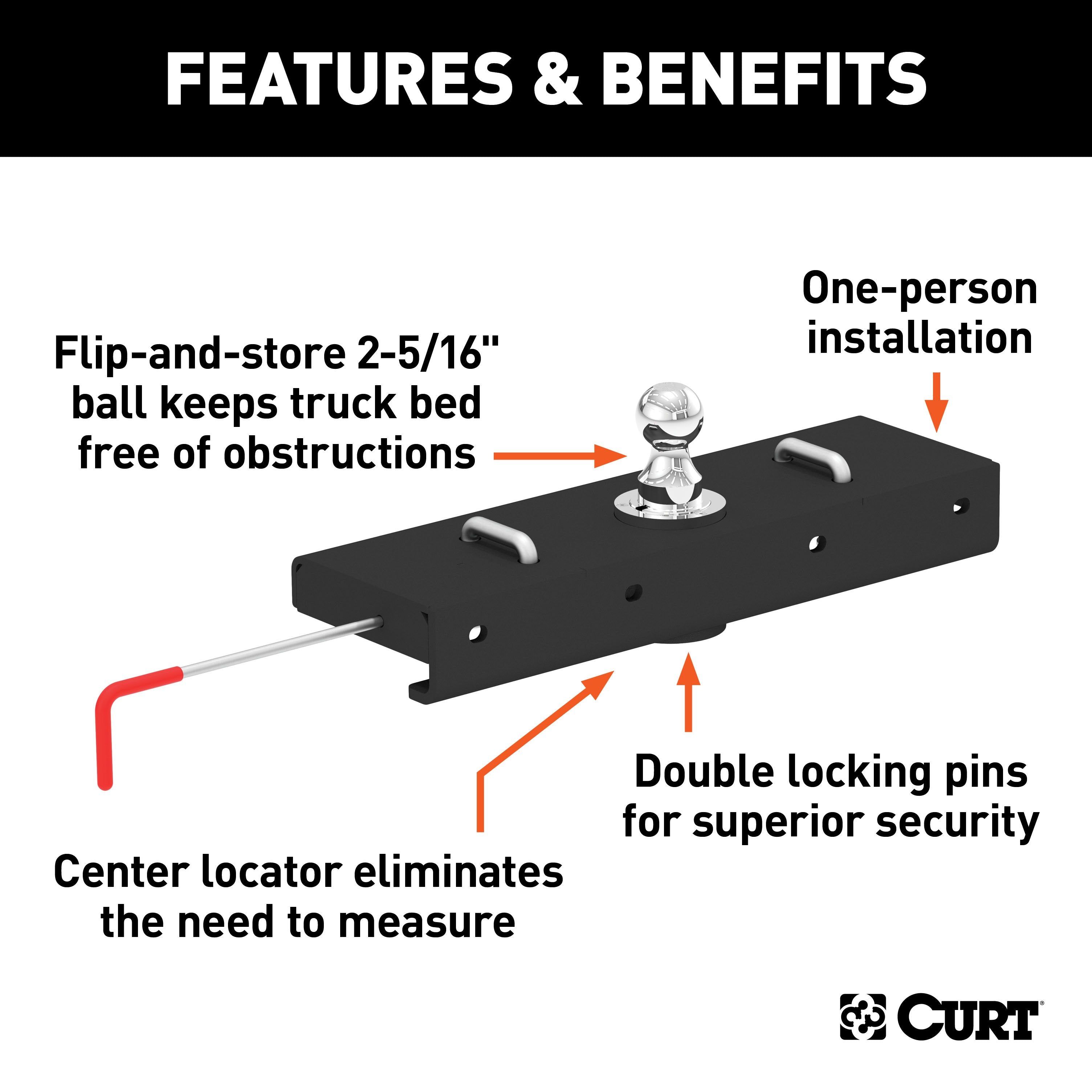 Double Lock EZr Gooseneck Hitch