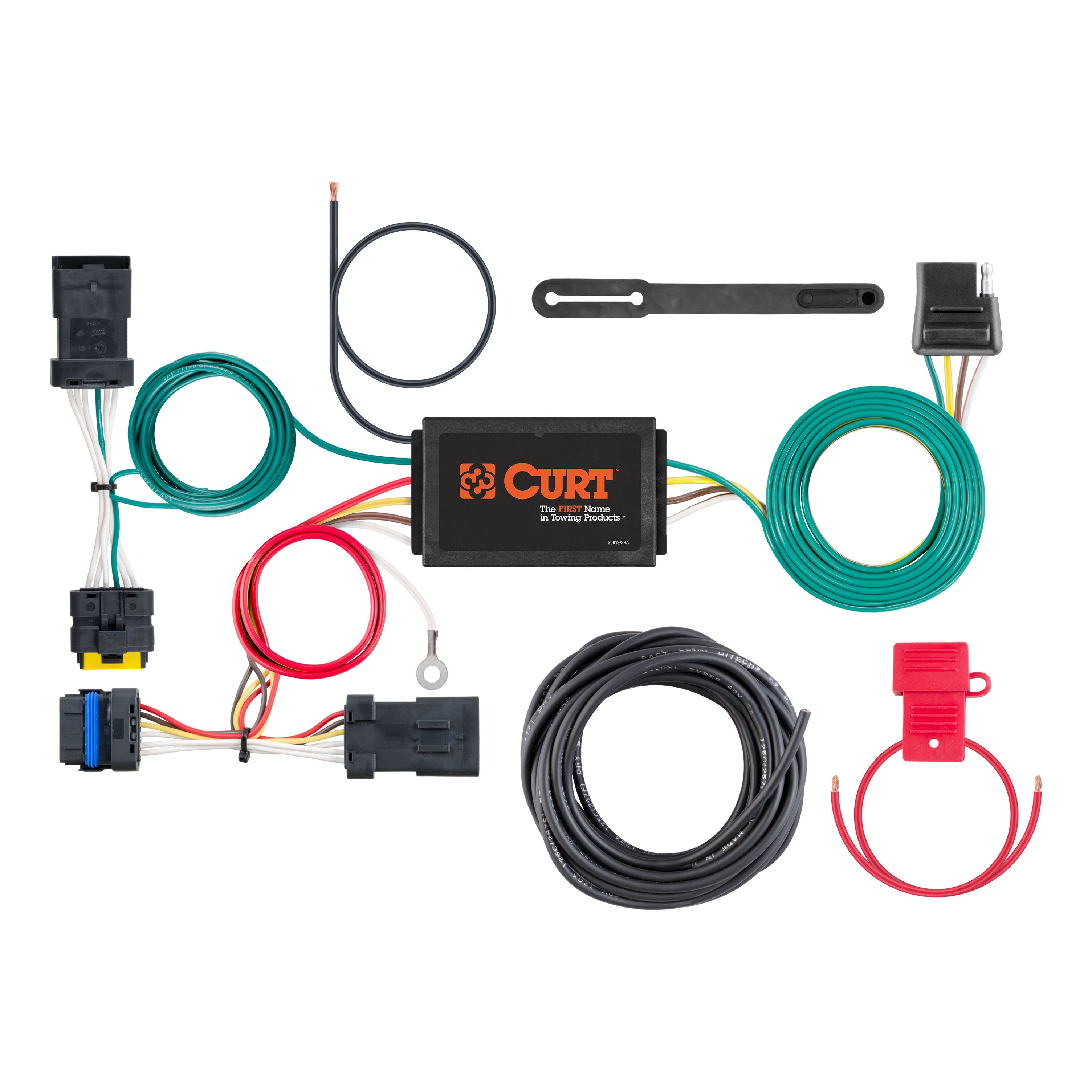 Trailer Wiring 5-Flat Plug w/ Bracket