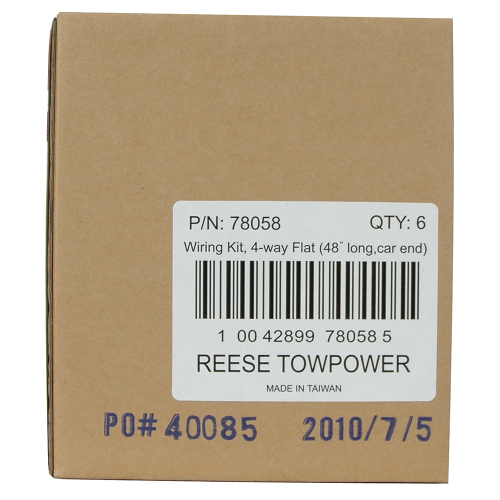 Trailer Wiring 4-Flat Plug Only