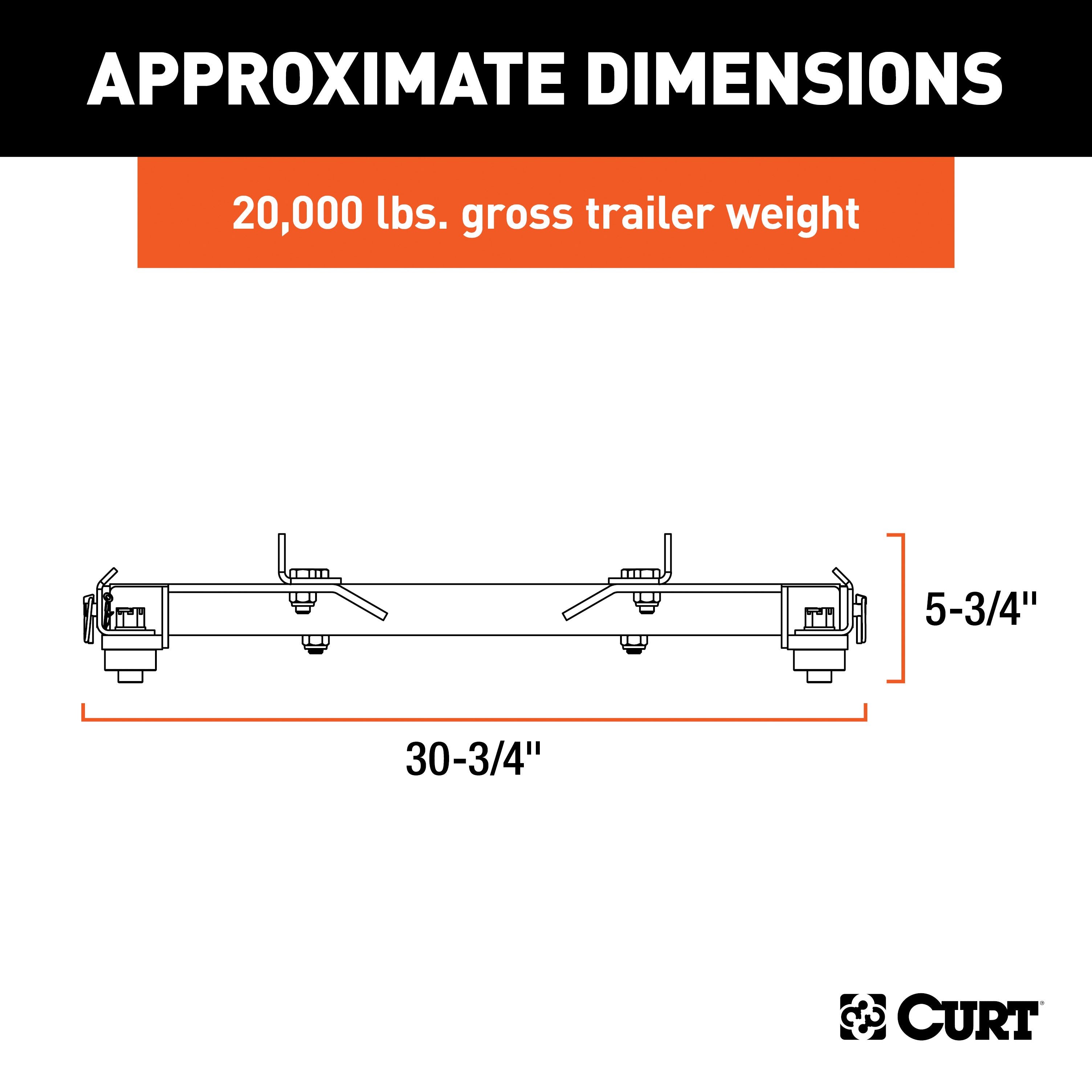 Curt Q24 Dual Jaw Sliding 5th Wheel Trailer Hitch for 2016-2019 Chevy Silverado GMC Sierra 2500HD 3500HD with 6-1/2' Bed - For Short Beds (24K Towing Capacity) CU35KA