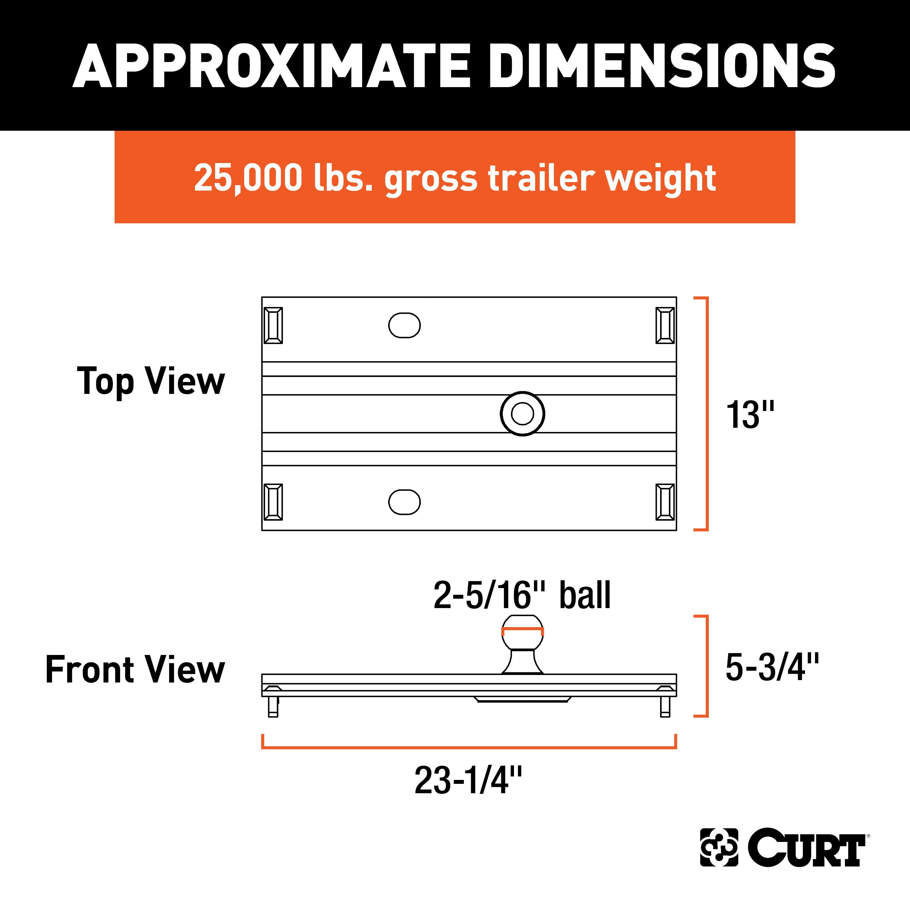 Puck 5th Wheel Adapter,Bent Plate Gooseneck Hitch