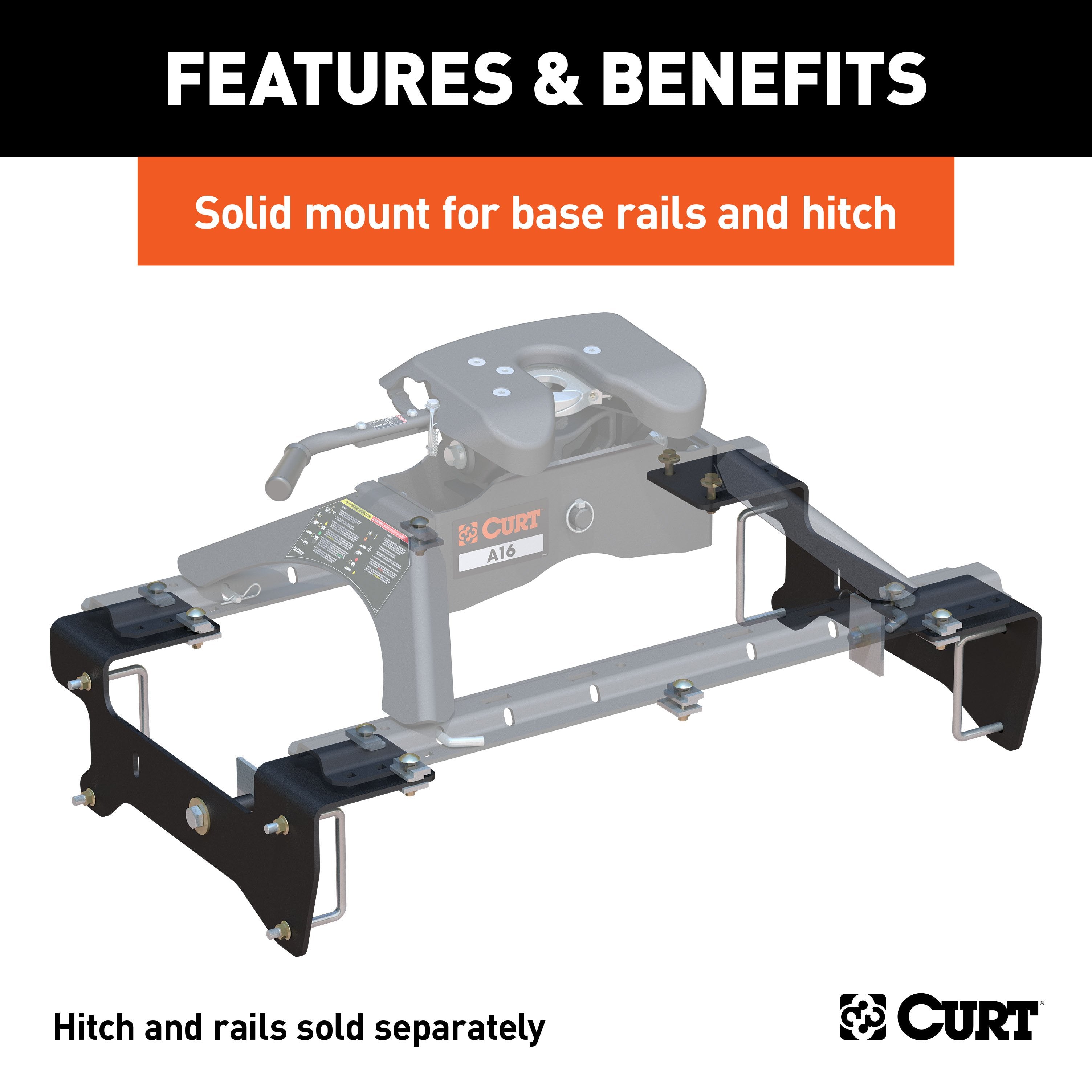 Custom 5th Wheel Brackets,Universal 5th Wheel Base Rails,CrossWing 5th Wheel Hitch