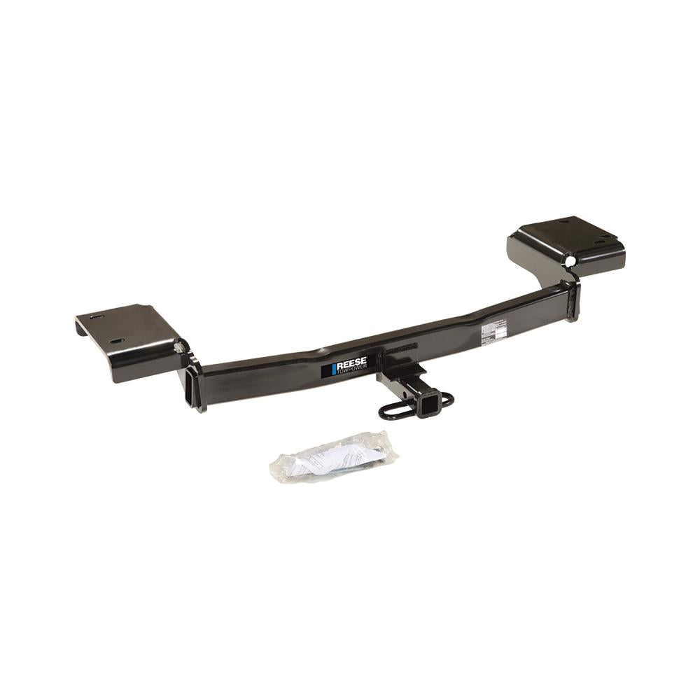 REESE Towpower Class 2 Trailer Hitch, Square Tube, Black, 06132