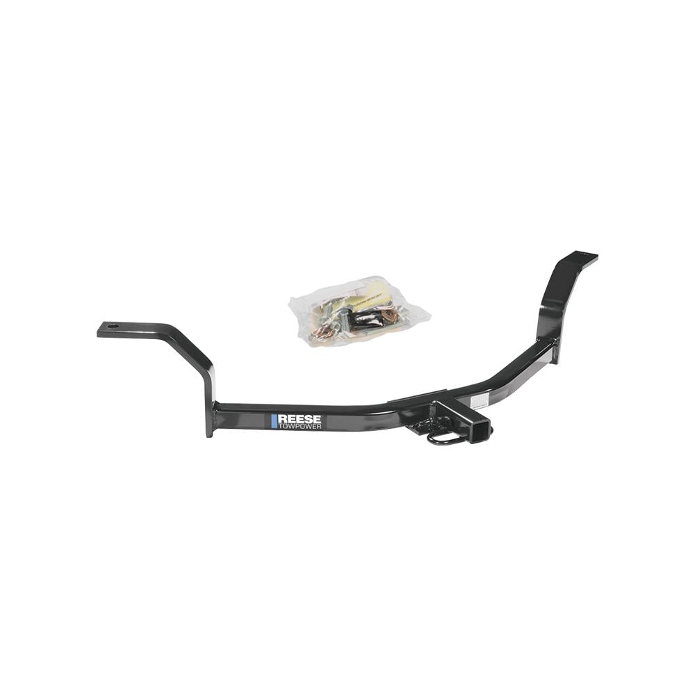 Reese Trailer Hitch for 01-05 Honda Civic with 1-1/4 receiver, 2000 LB capacity, black finish.