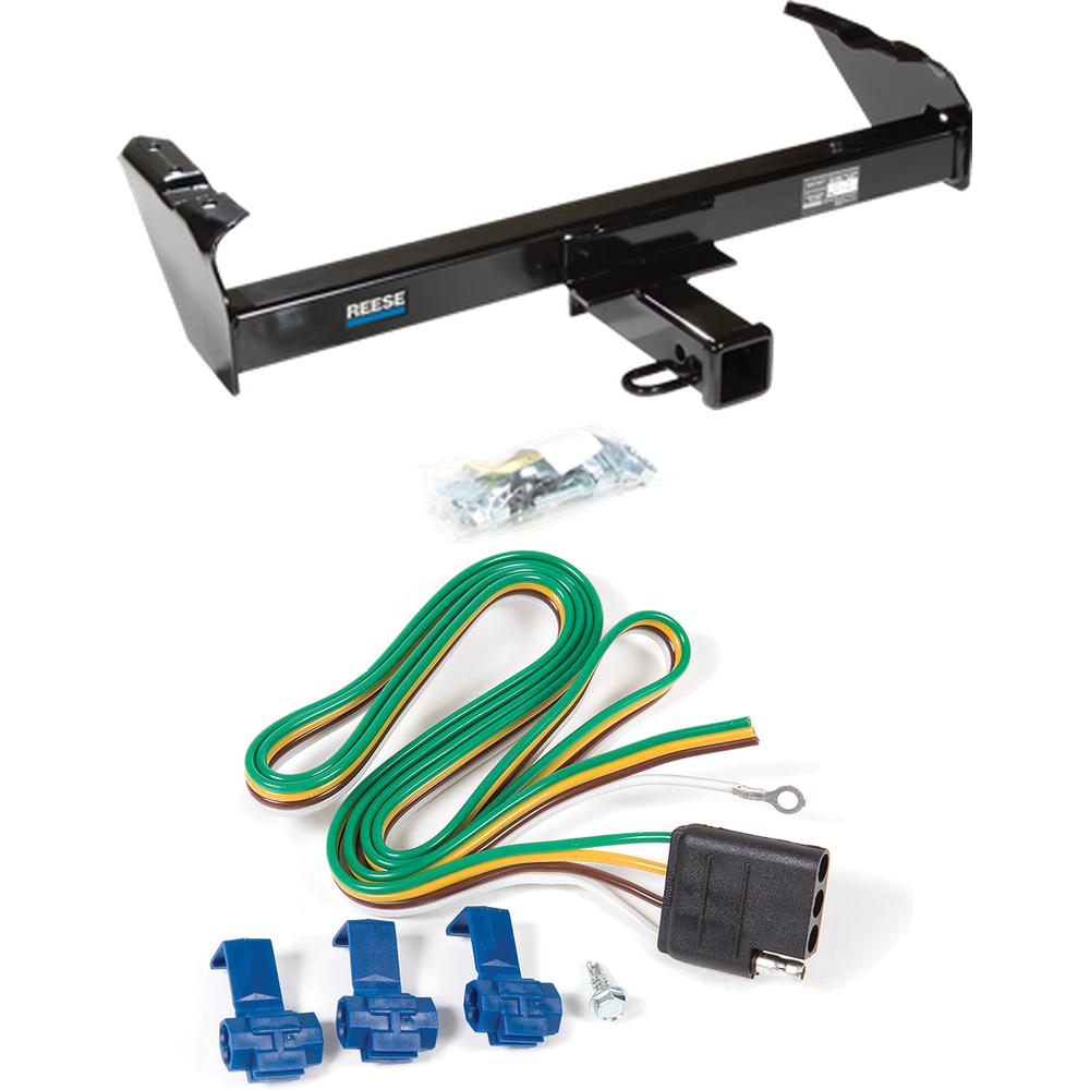 Reese trailer hitch with 4-way wiring for Chevy GMC Ford trucks