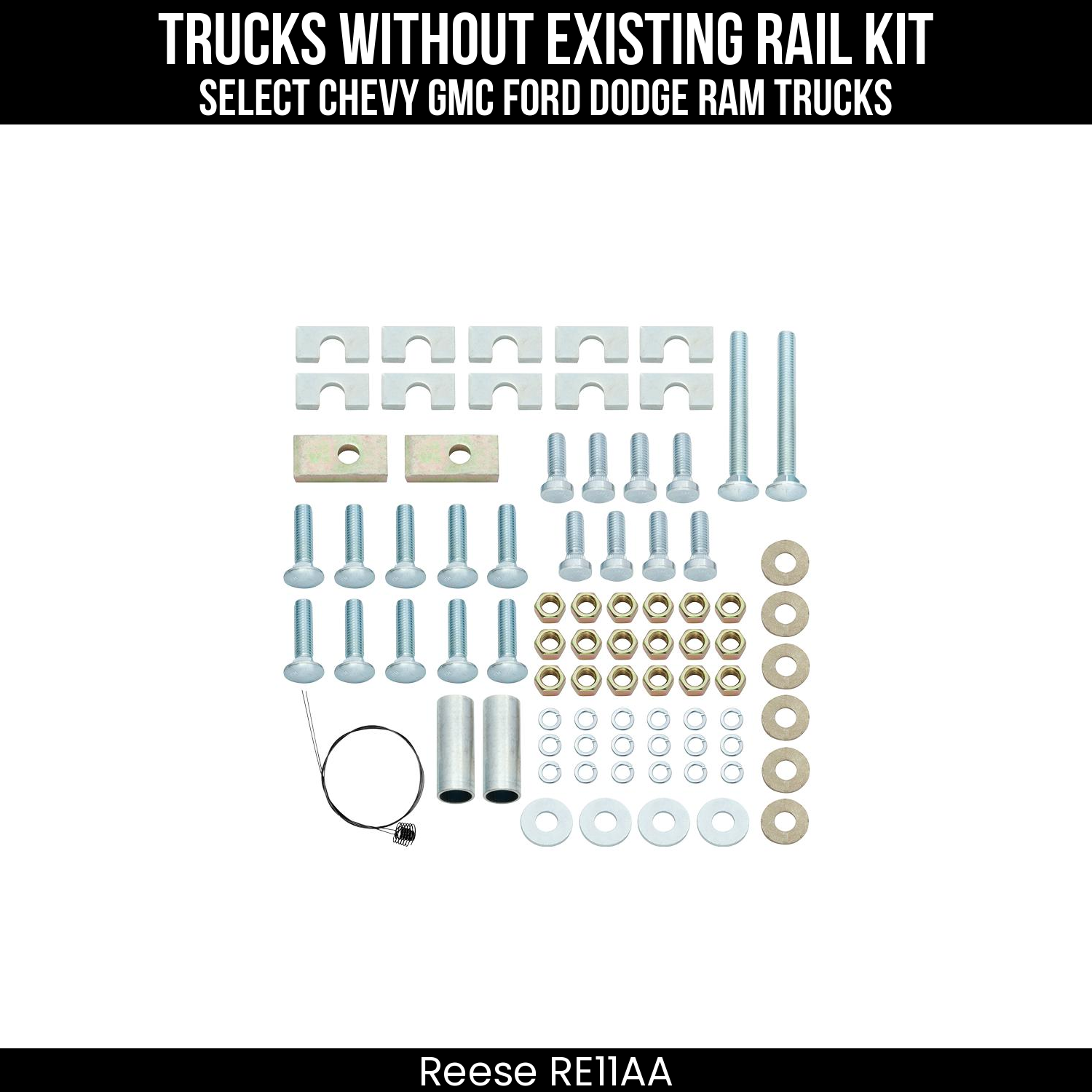 Replacement 5th Wheel Rail Hardware Kit