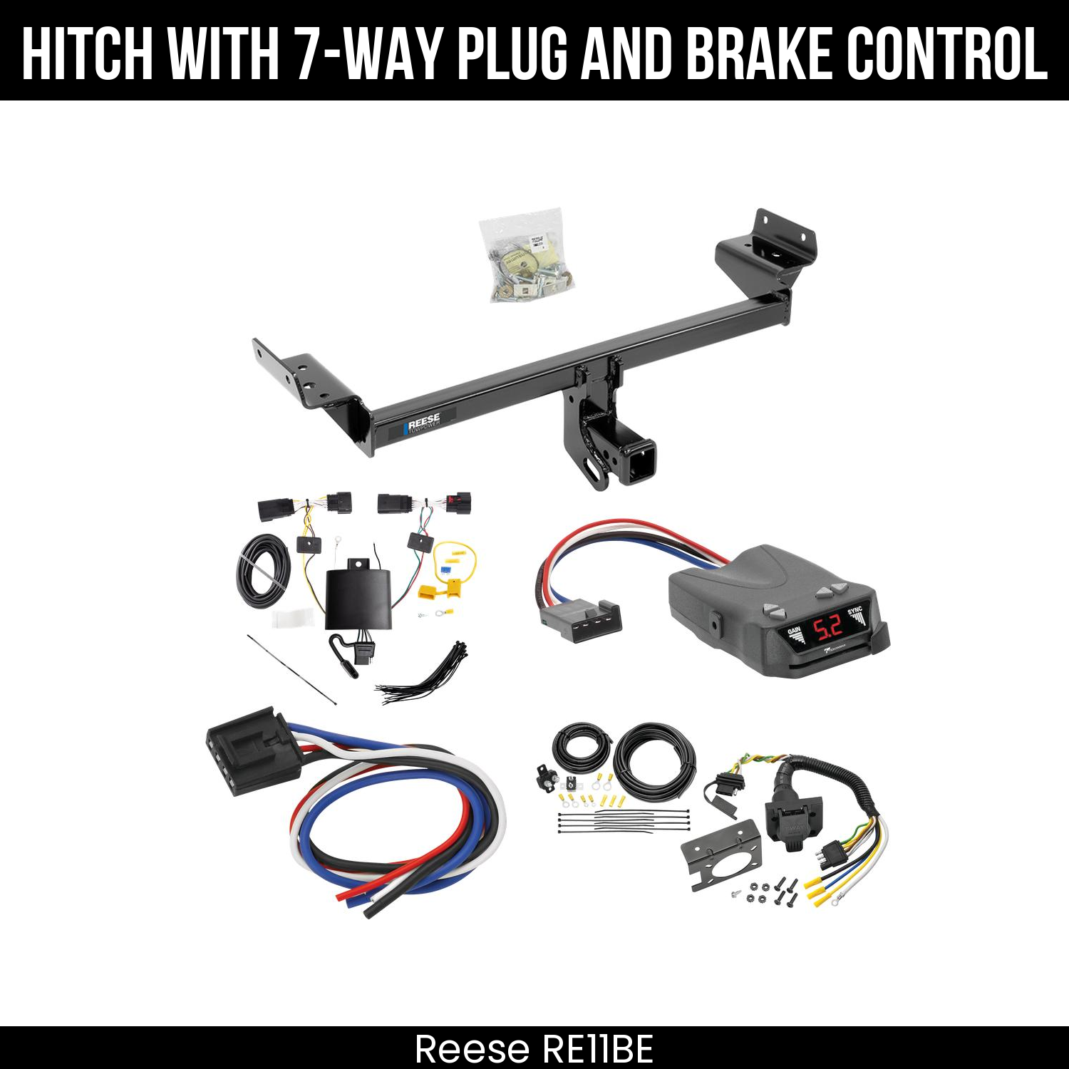 Trailer Hitch , 7-Way , Tekonsha Brakeman IV Brake Control