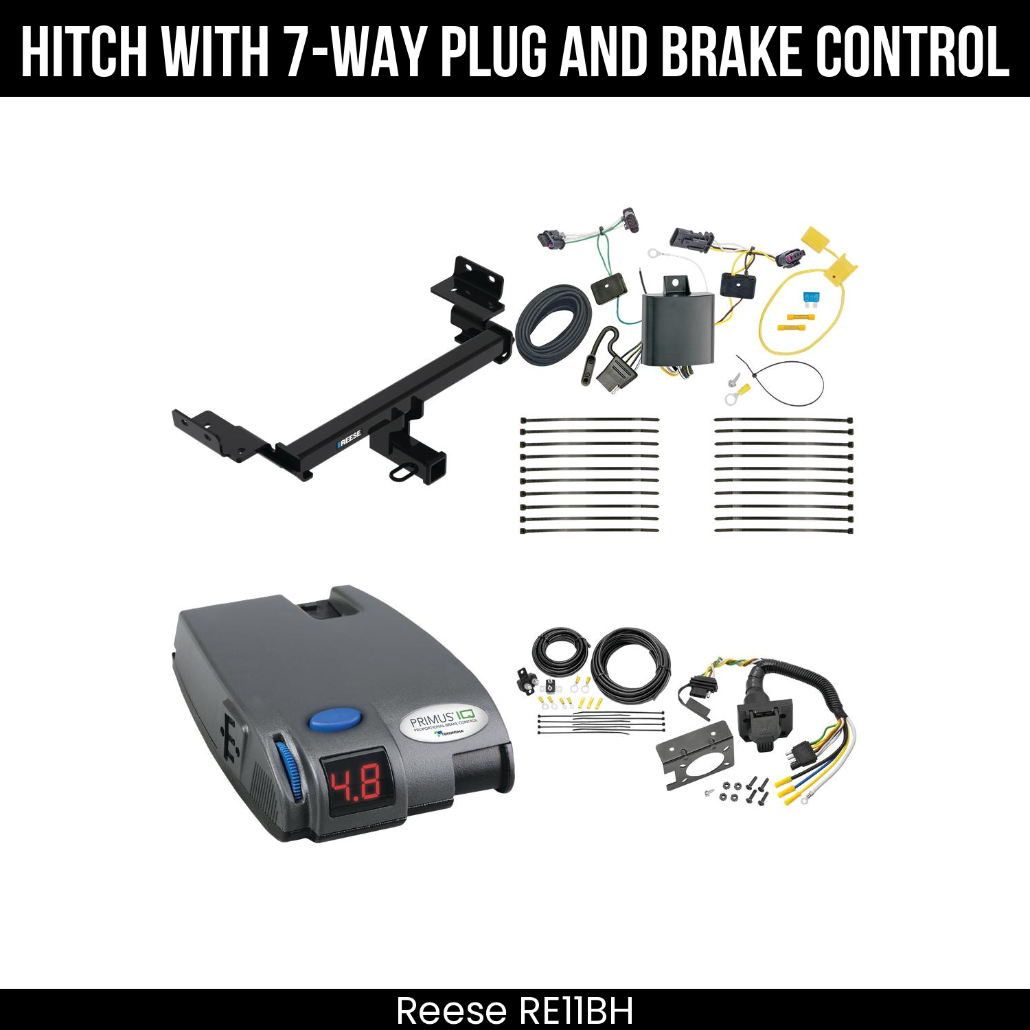 Trailer Hitch , 7-Way , Tekonsha Primus IQ Brake Control