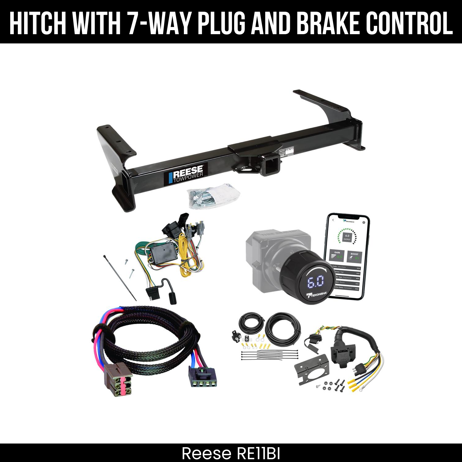 Reese RE11BI Hitch With 7 Way Plug And Brake Control Bundle Featureimg