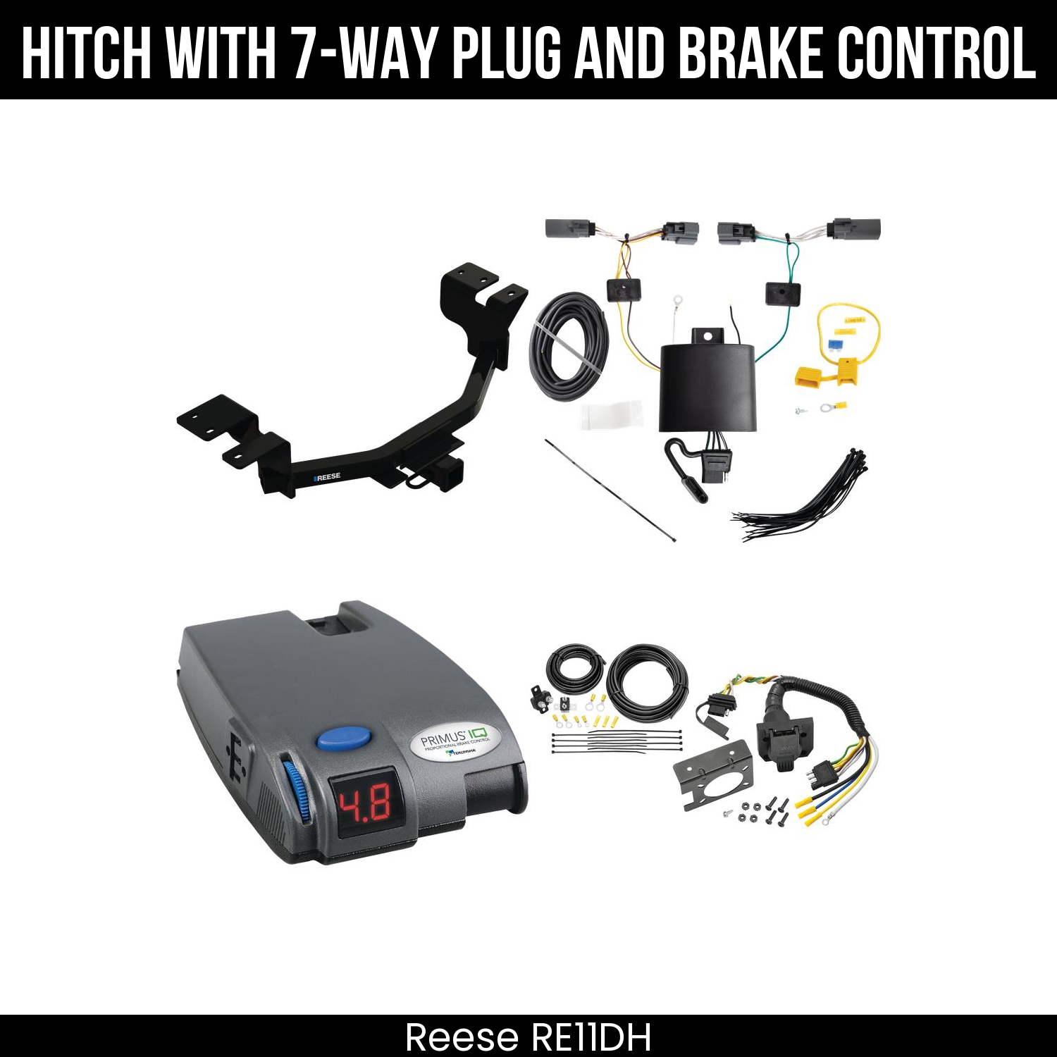 Trailer Hitch , 7-Way , Tekonsha Primus IQ Brake Control