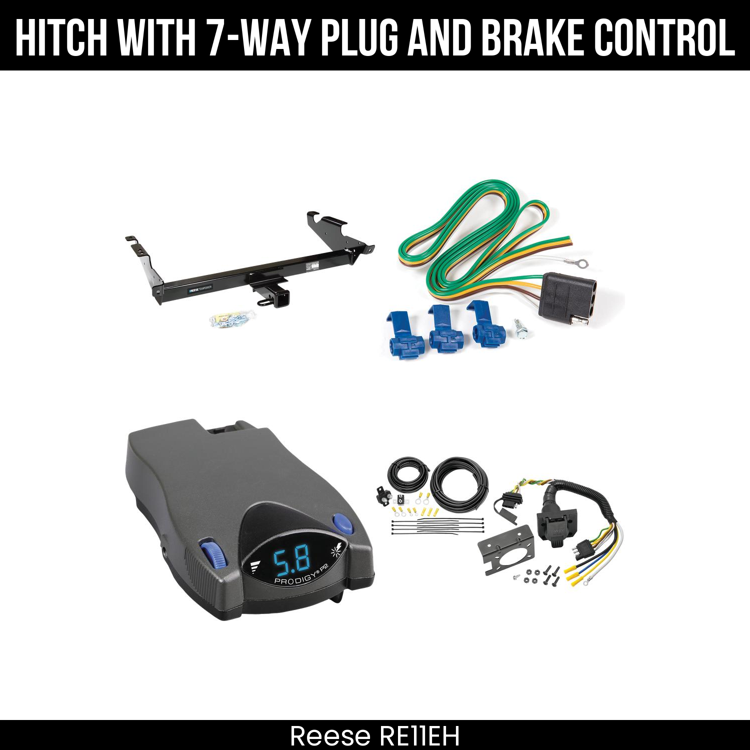 Trailer Hitch , 7-Way , Tekonsha Prodigy P2 Brake Control