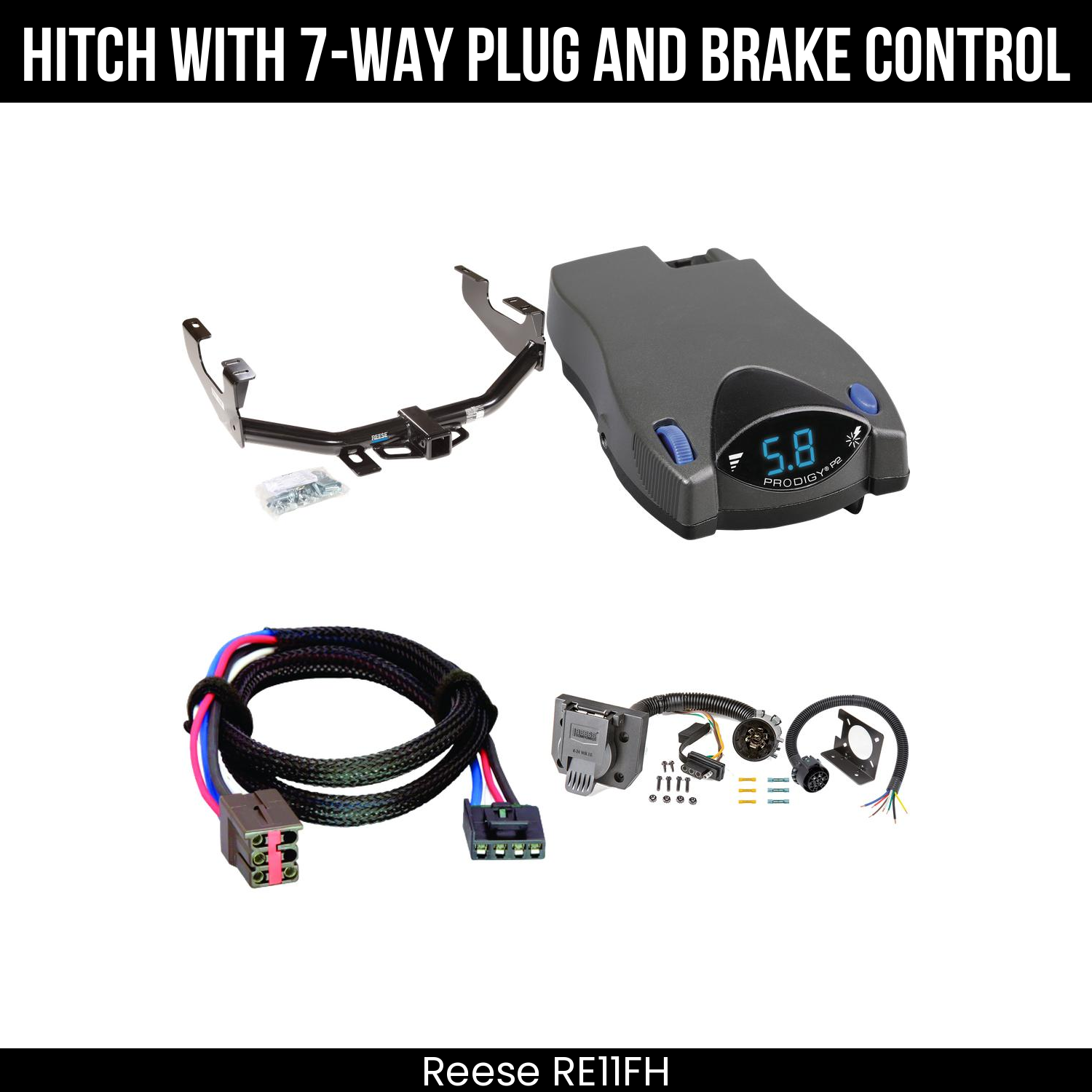 Trailer Hitch , 7-Way , Tekonsha Prodigy P2 Brake Control