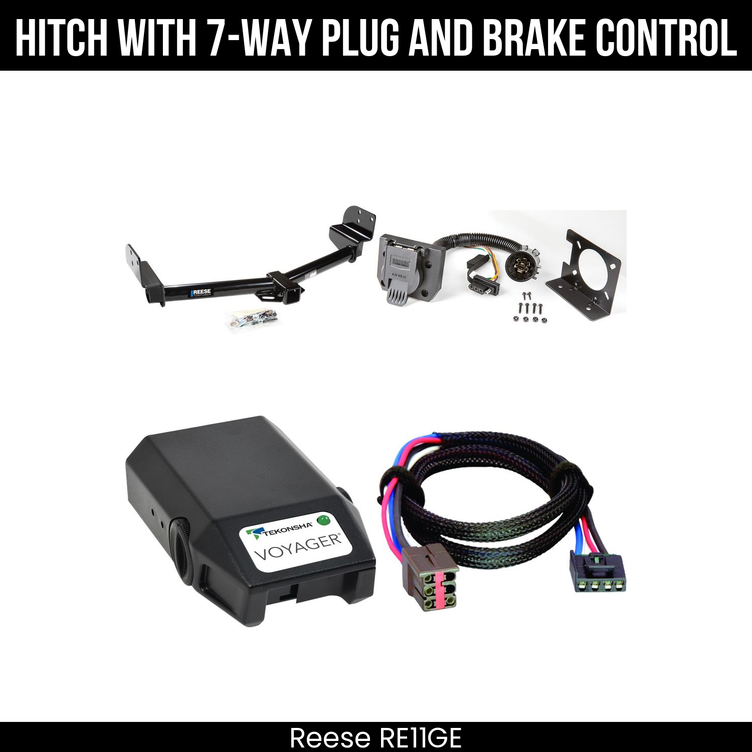 Trailer Hitch , 7-Way , Tekonsha Voyager Brake Control