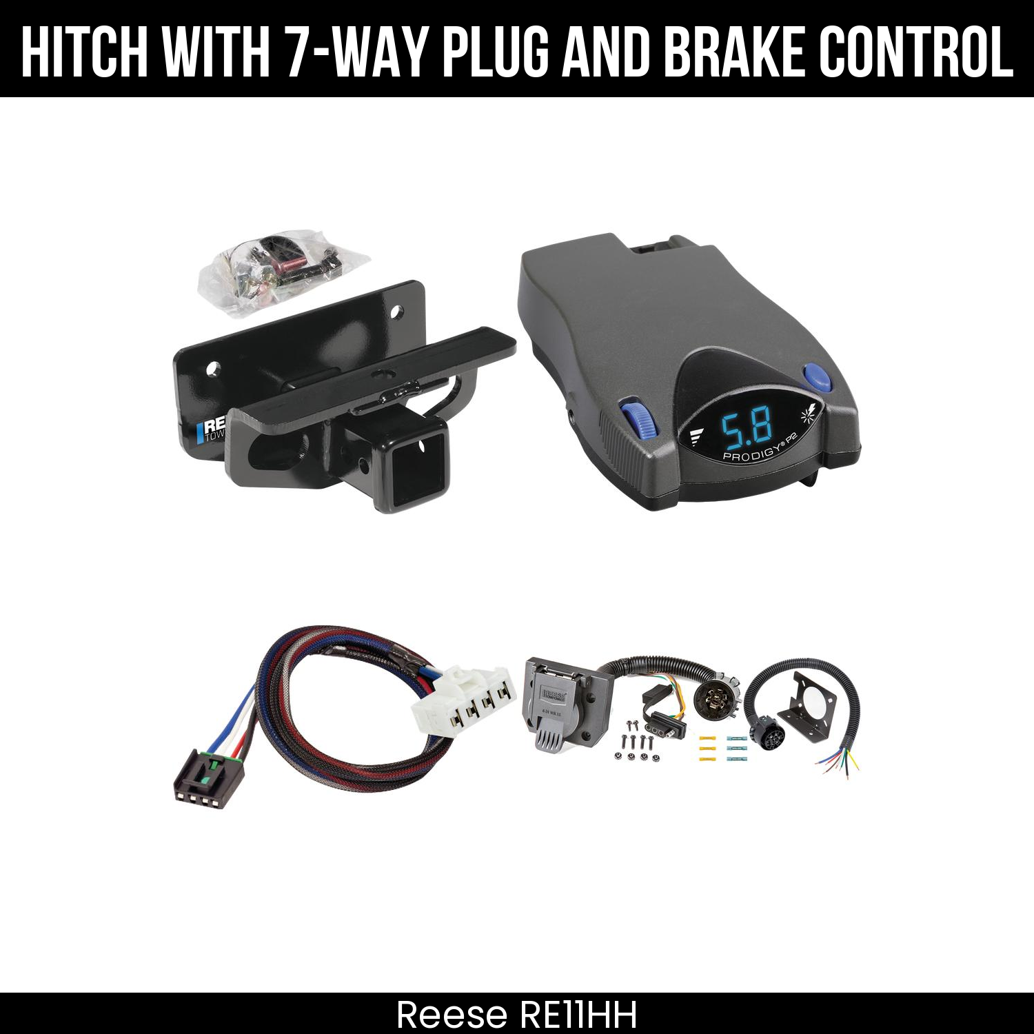 Trailer Hitch , 7-Way , Tekonsha Prodigy P2 Brake Control