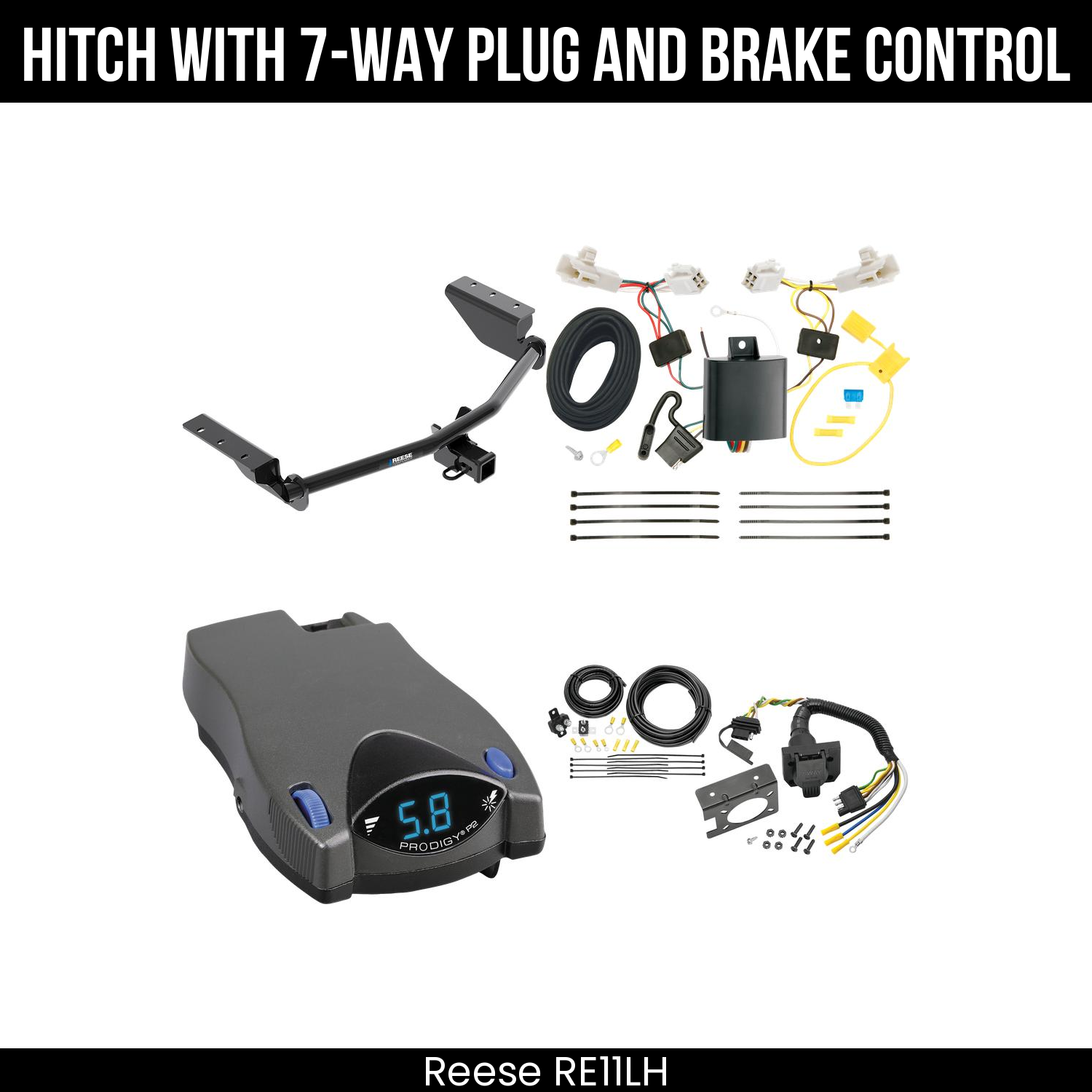 Trailer Hitch , 7-Way , Tekonsha Prodigy P2 Brake Control
