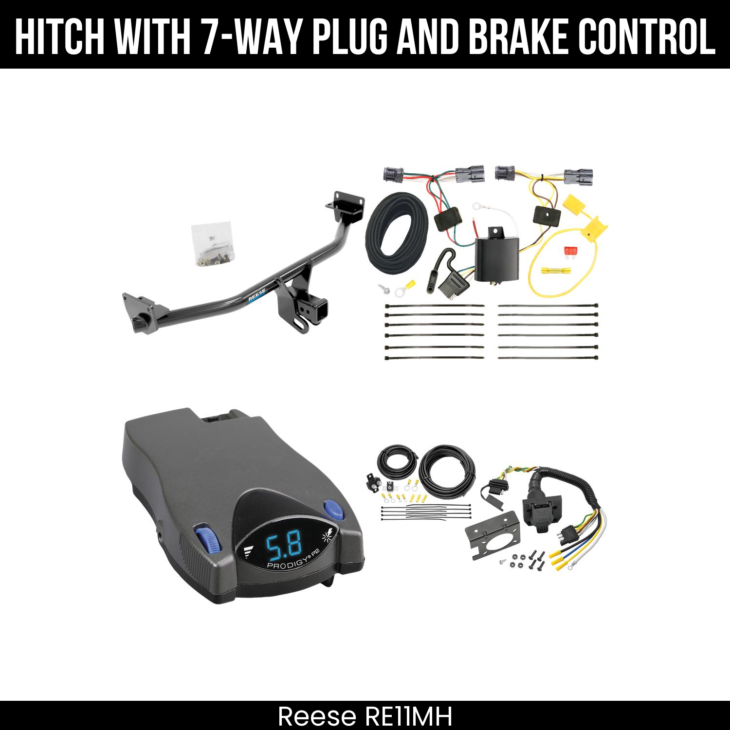 Trailer Hitch , 7-Way , Tekonsha Prodigy P2 Brake Control