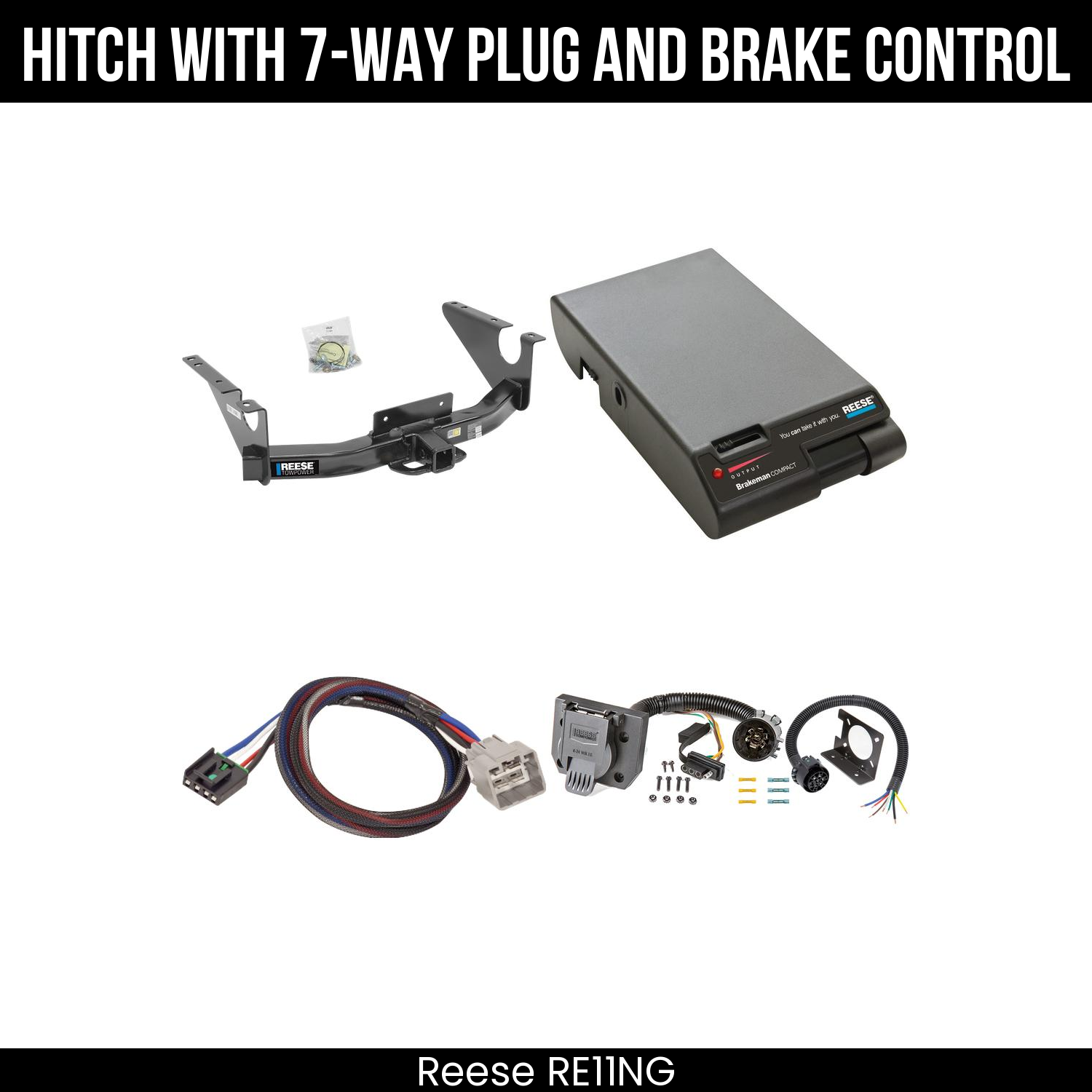 Trailer Hitch , 7-Way , Reese Brakeman Brake Control