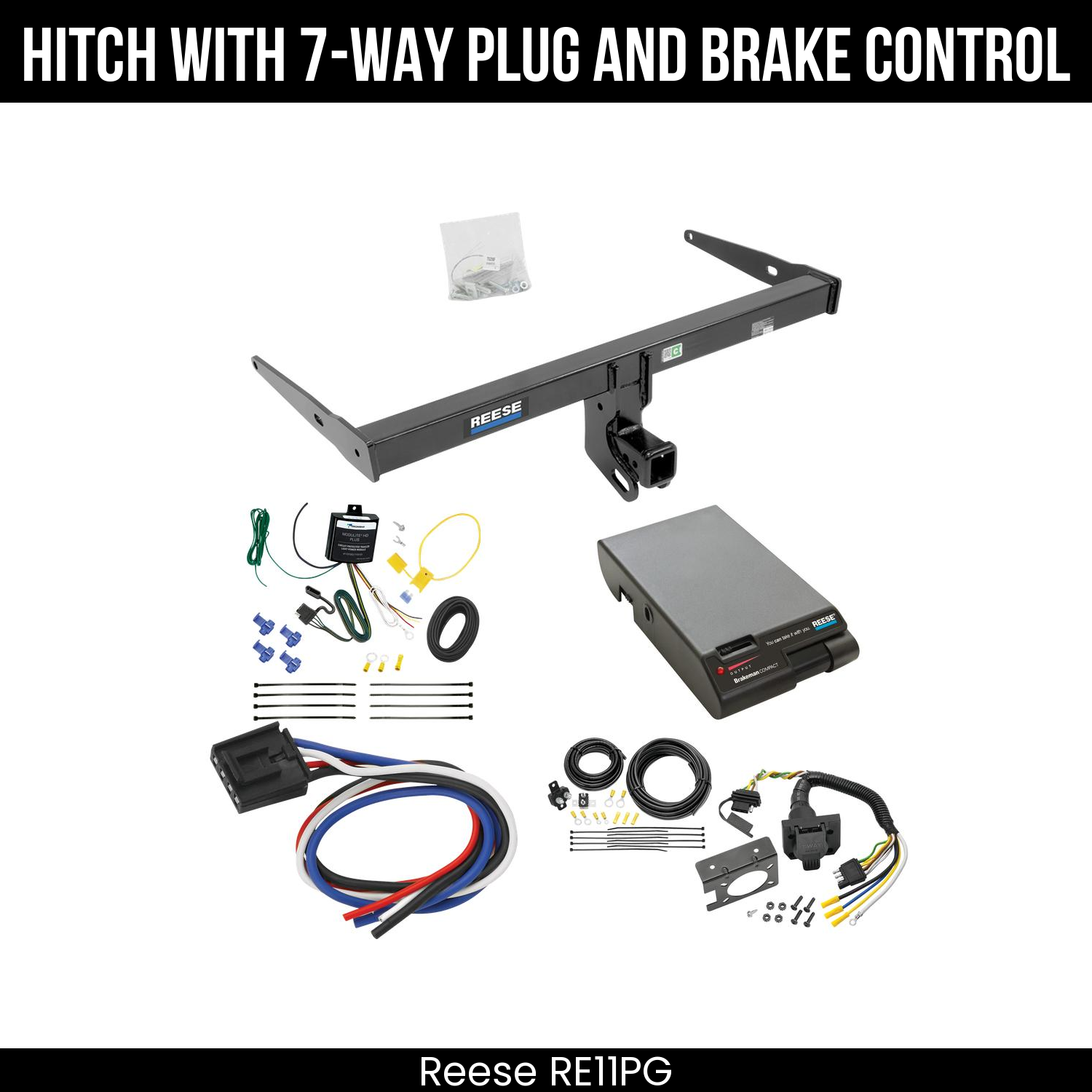 Trailer Hitch , 7-Way , Reese Brakeman Brake Control