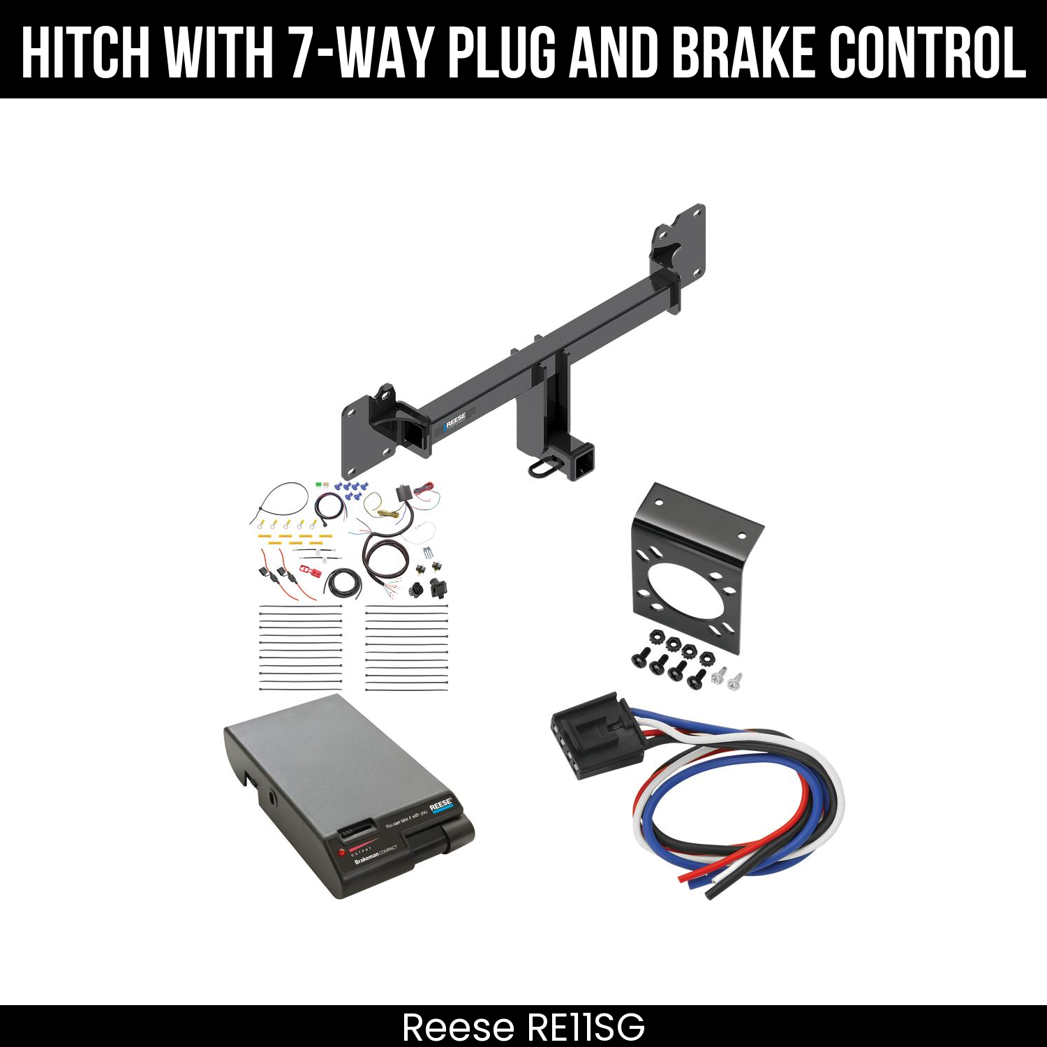 Trailer Hitch , 7-Way , Reese Brakeman Brake Control