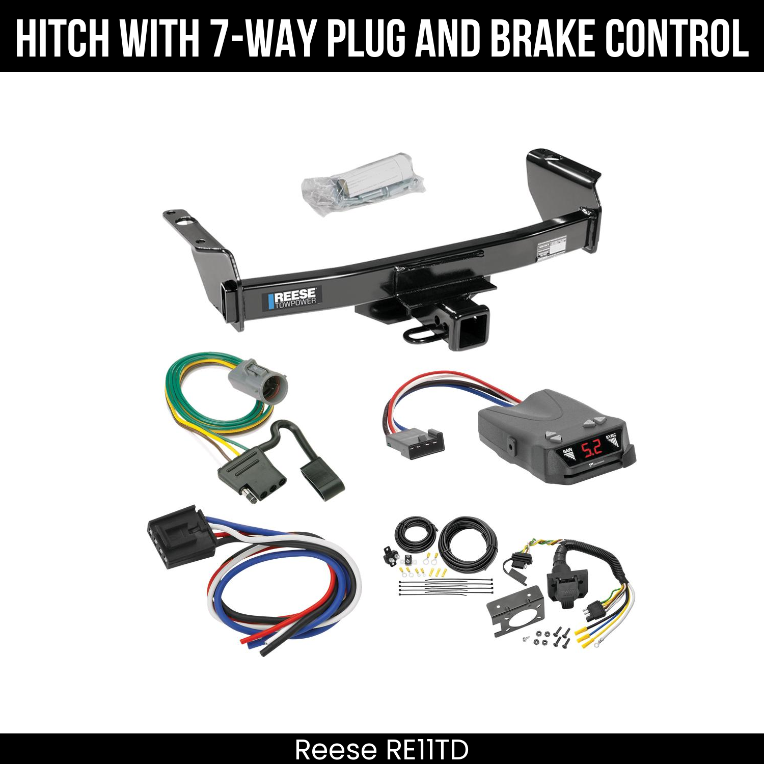 Trailer Hitch , 7-Way , Tekonsha Brakeman IV Brake Control