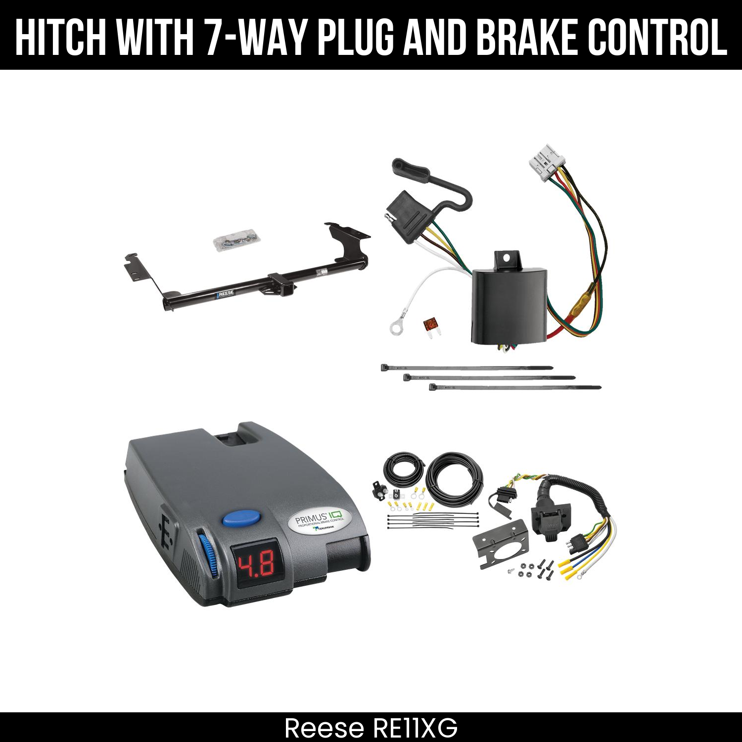 Trailer Hitch , 7-Way , Tekonsha Primus IQ Brake Control