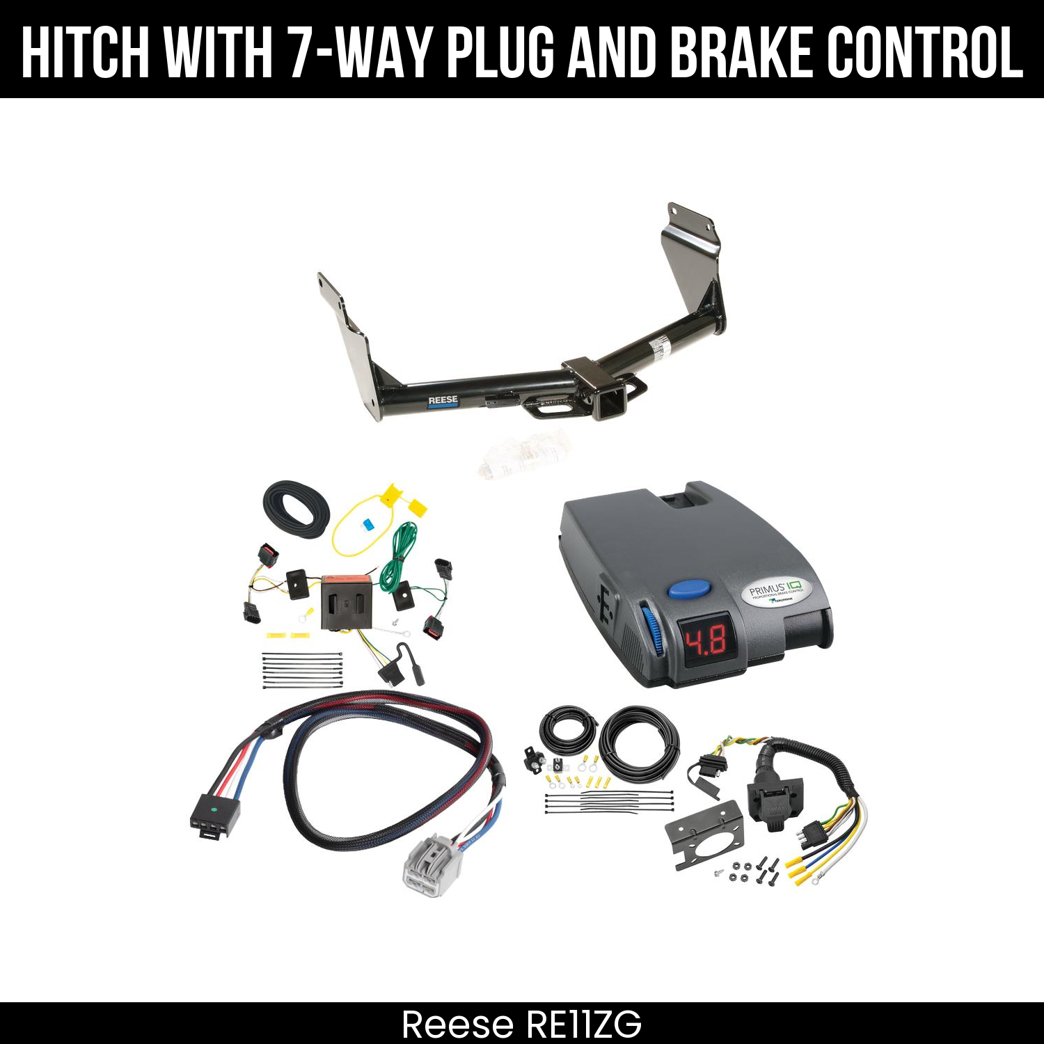 Trailer Hitch , 7-Way , Tekonsha Primus IQ Brake Control