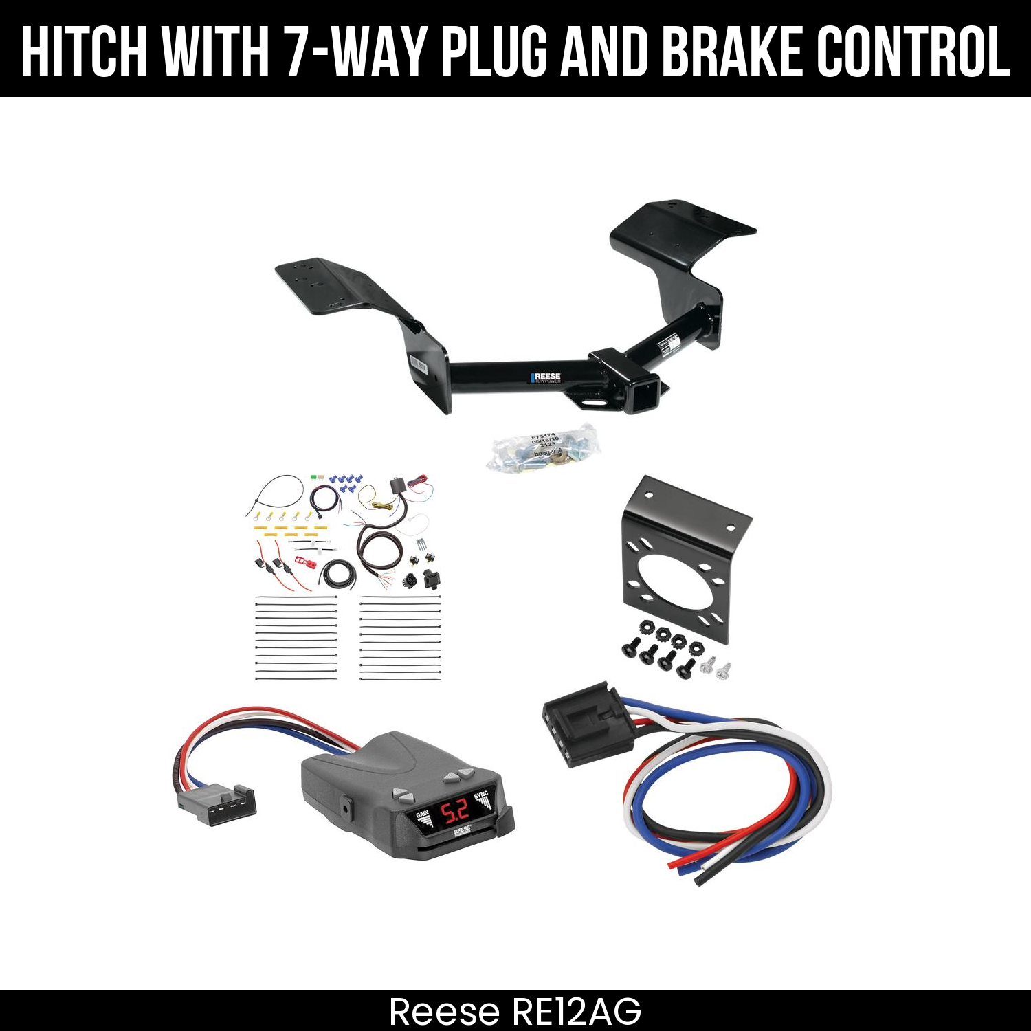 Trailer Hitch , 7-Way , Reese Brakeman IV Brake Control