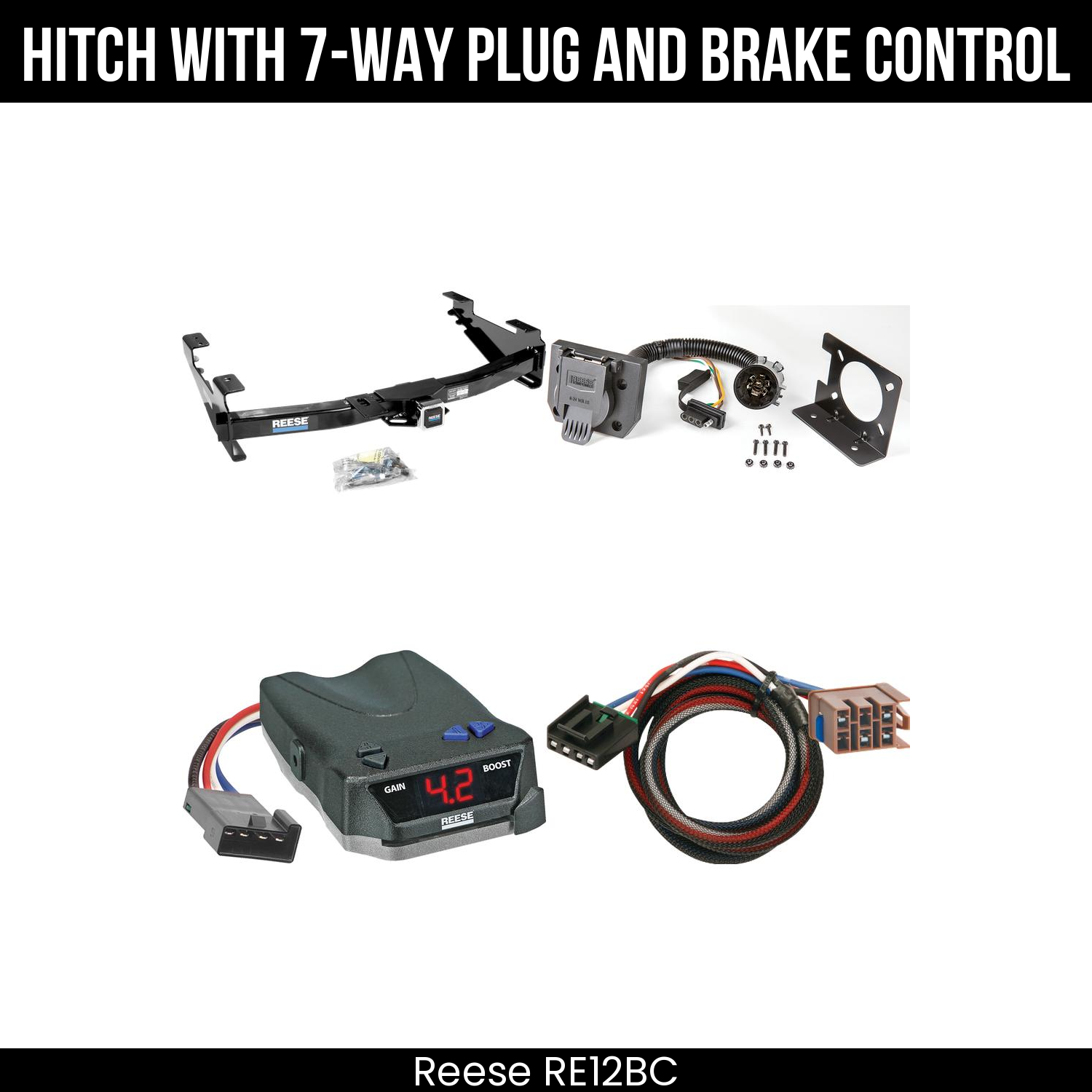 Trailer Hitch , 7-Way , Reese Brake EVN Control