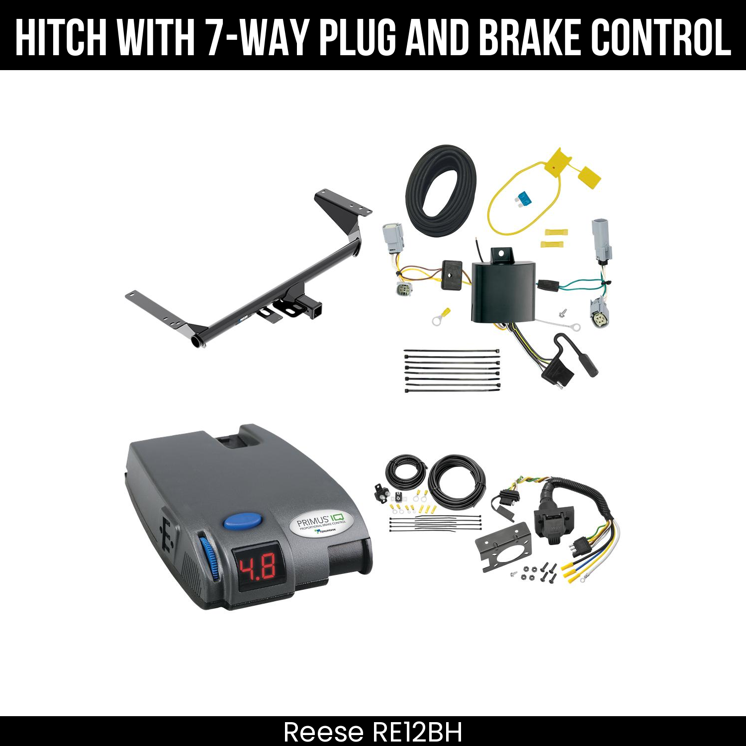 Trailer Hitch , 7-Way , Tekonsha Primus IQ Brake Control
