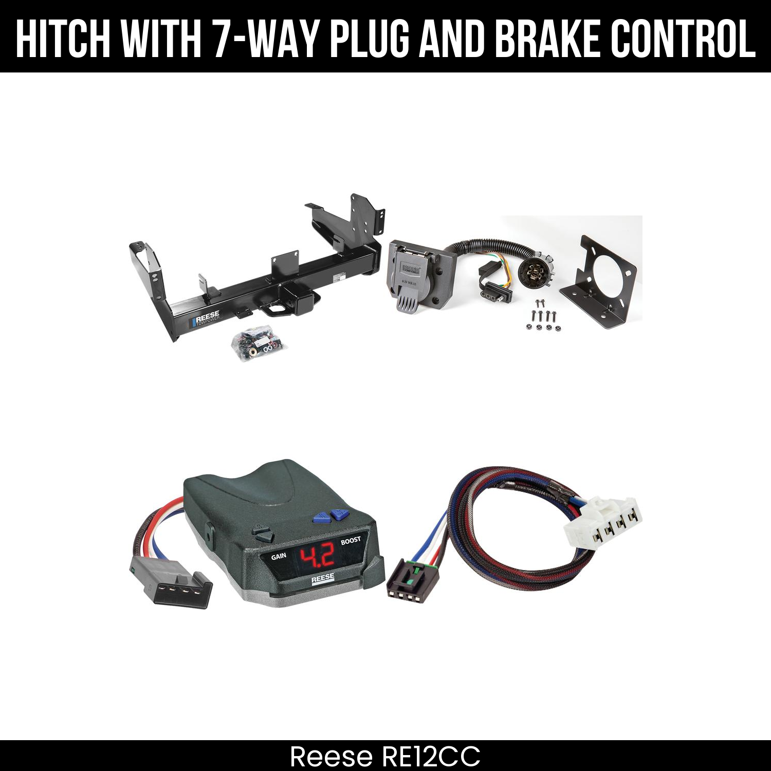 Trailer Hitch , 7-Way , Reese Brake EVN Control