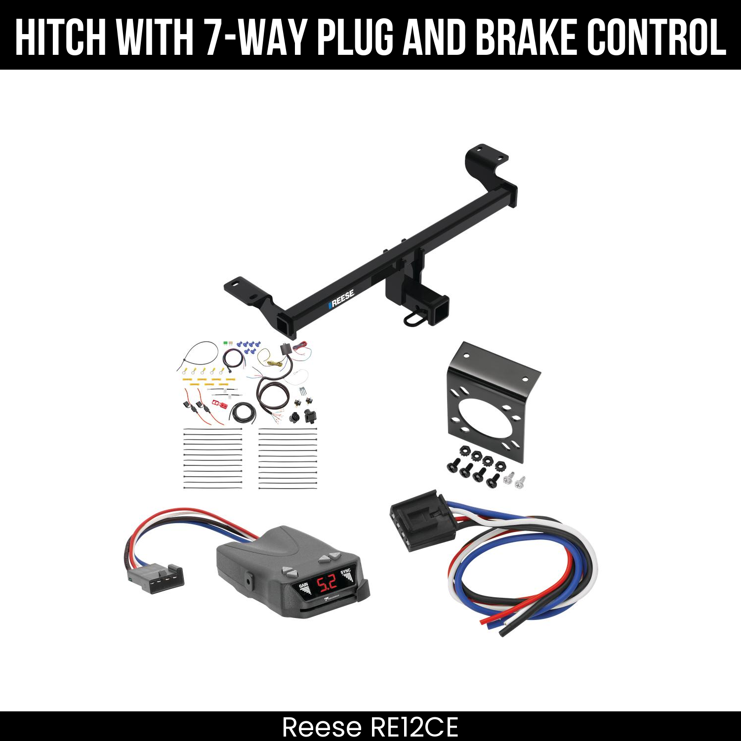 Trailer Hitch , 7-Way , Tekonsha Brakeman IV Brake Control