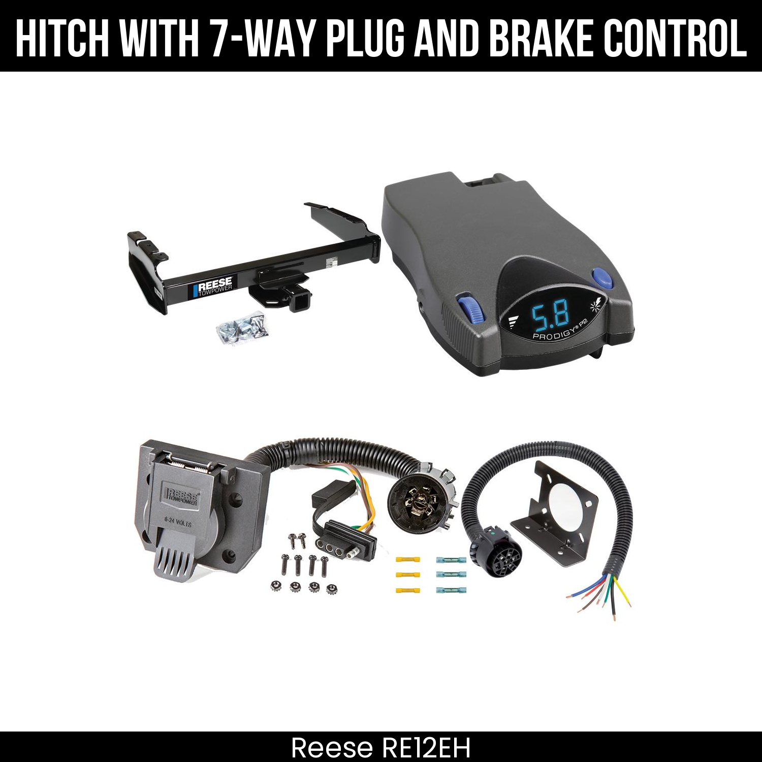 Trailer Hitch , 7-Way , Tekonsha Prodigy P2 Brake Control