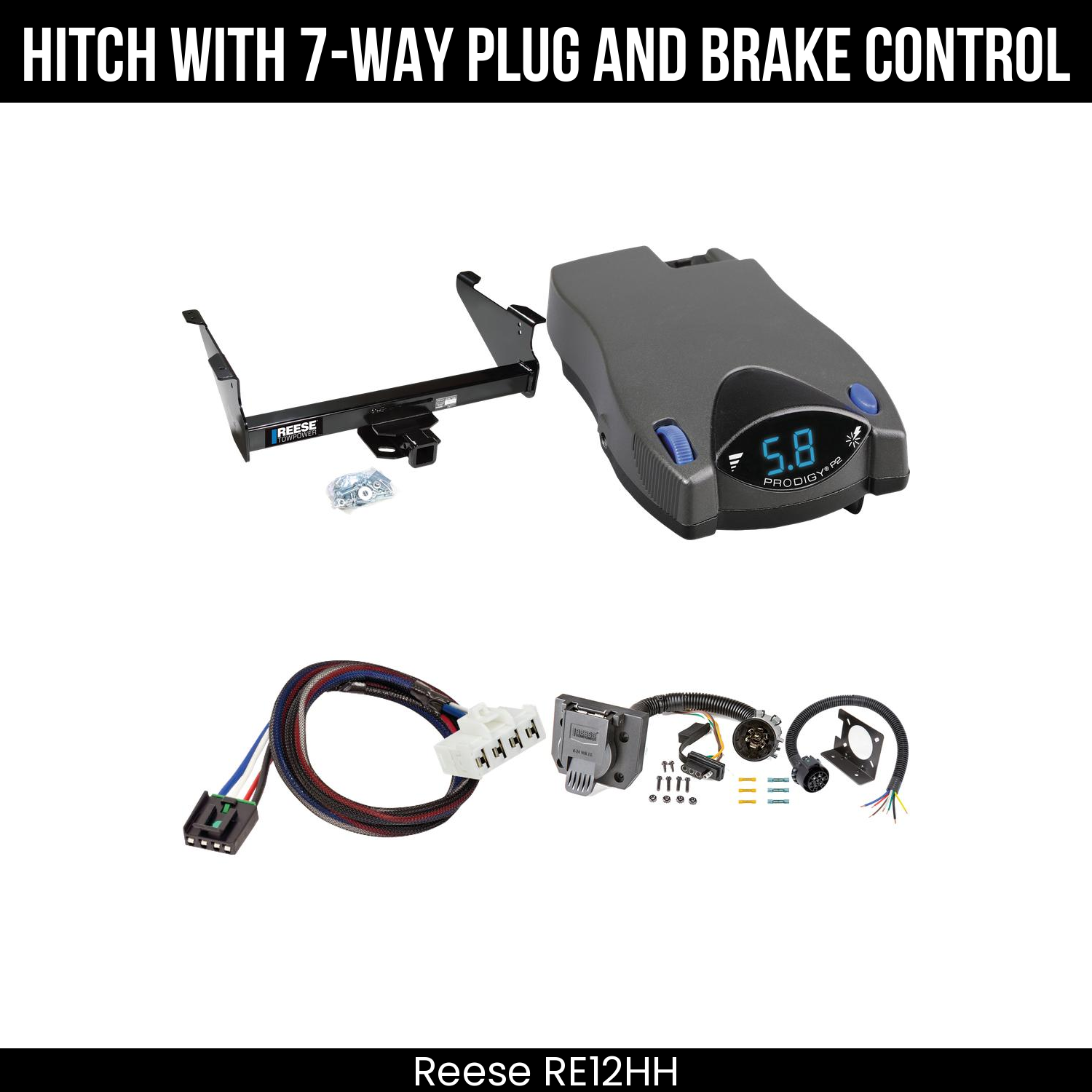 Trailer Hitch , 7-Way , Tekonsha Prodigy P2 Brake Control