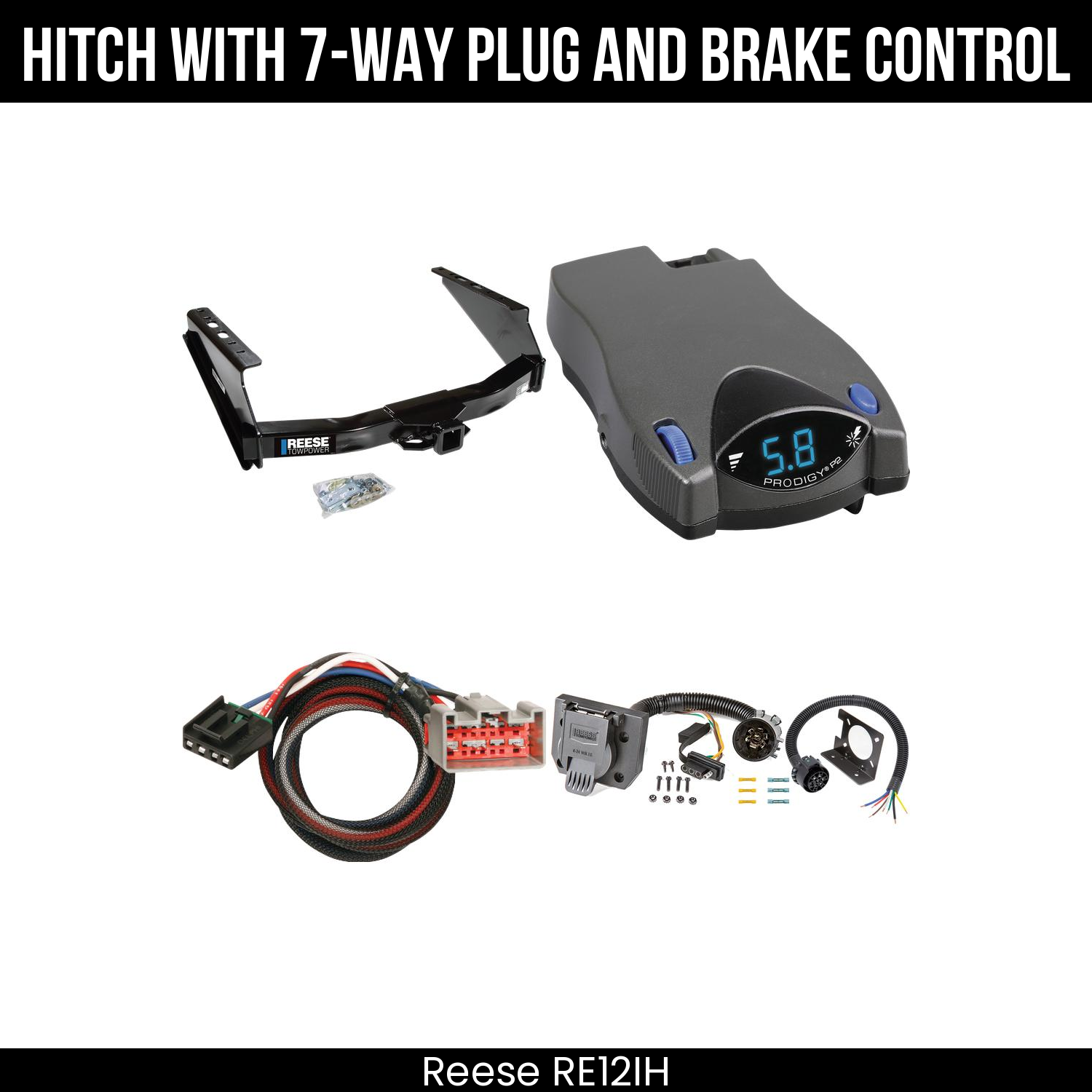 Trailer Hitch , 7-Way , Tekonsha Prodigy P2 Brake Control