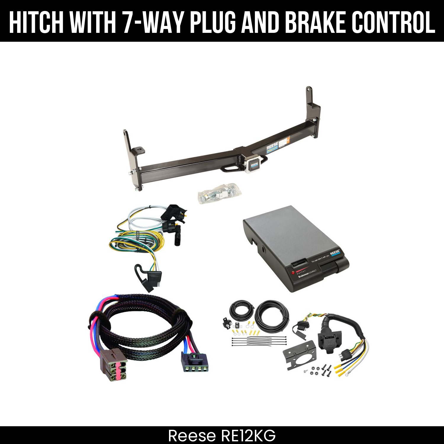 Trailer Hitch , 7-Way , Reese Brakeman Brake Control