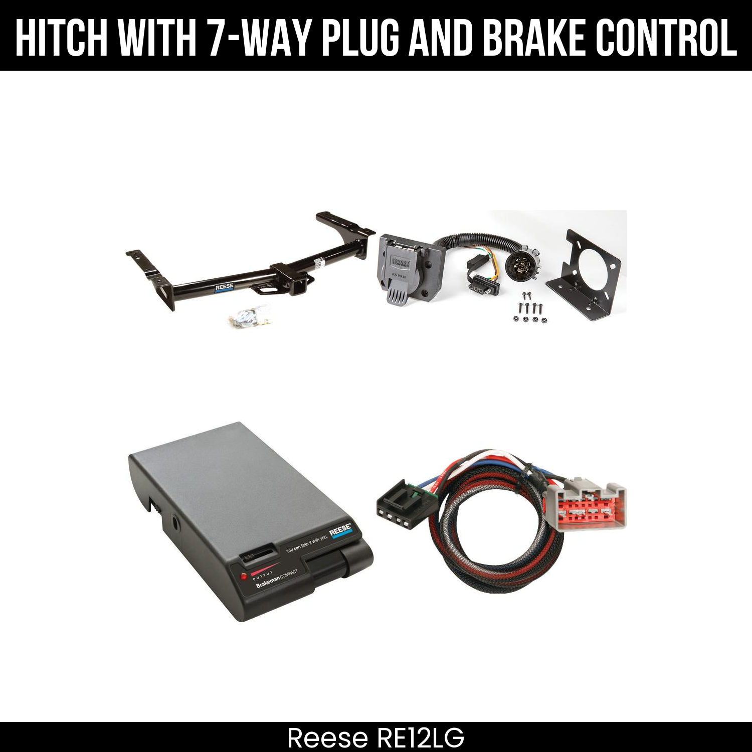 Trailer Hitch , 7-Way , Reese Brakeman Brake Control