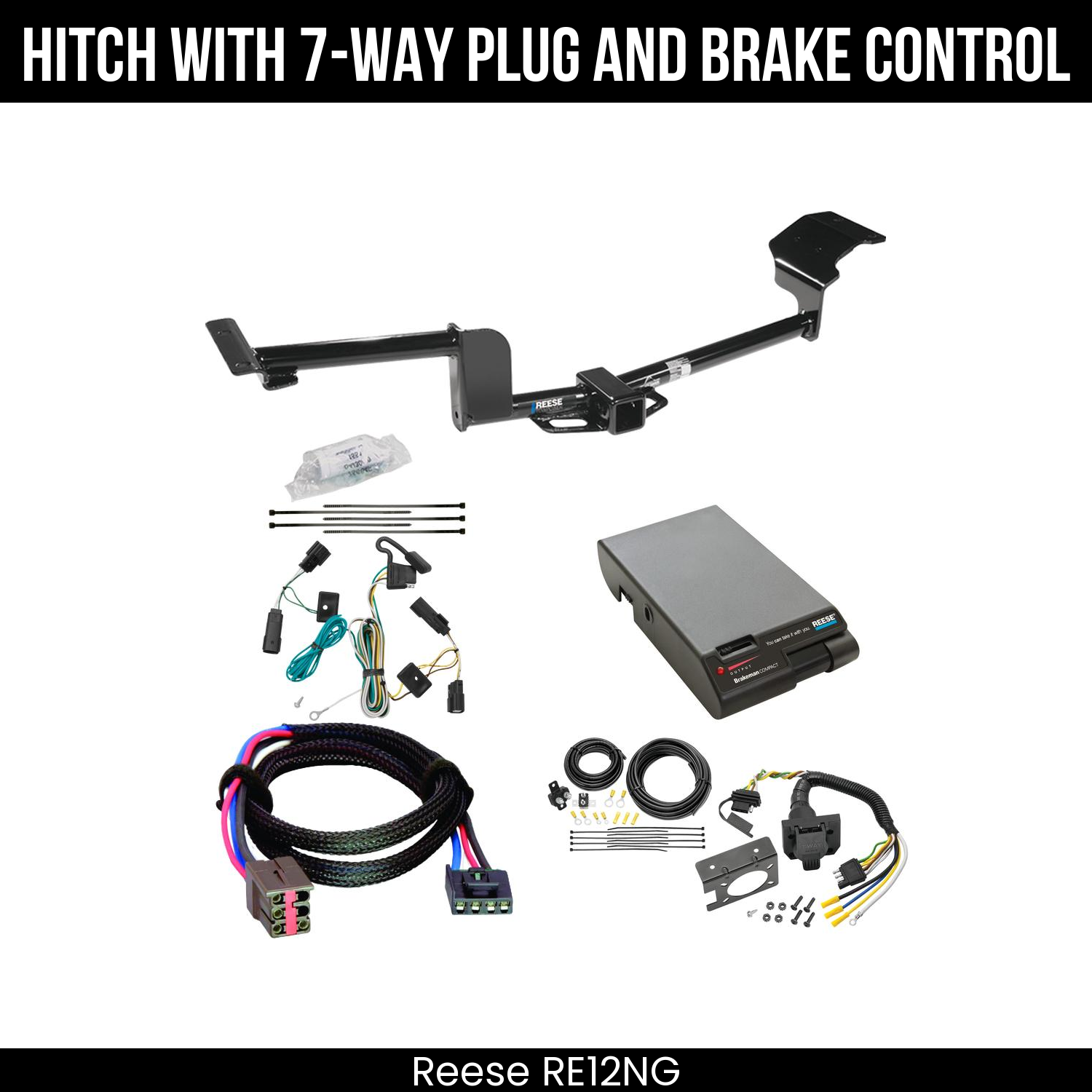 Trailer Hitch , 7-Way , Reese Brakeman Brake Control