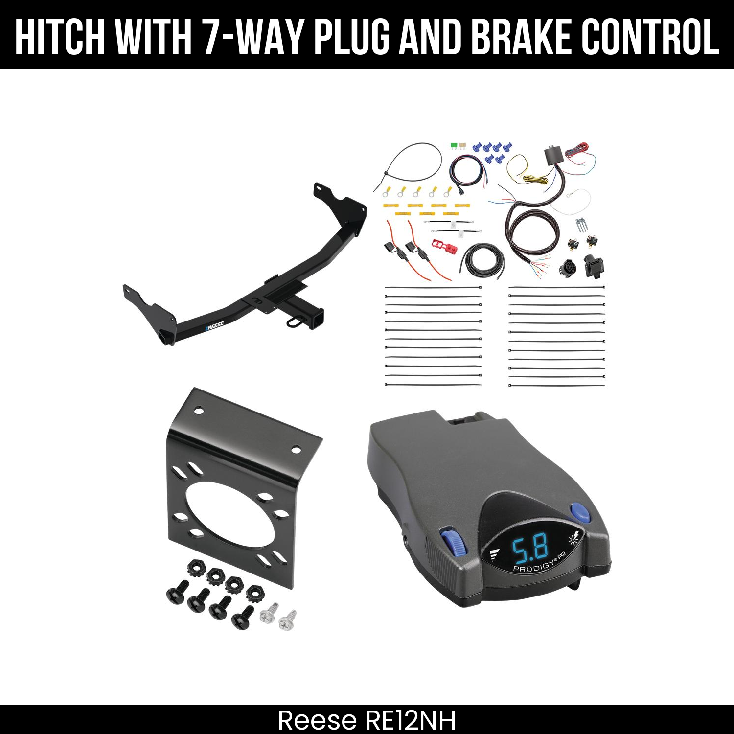 Trailer Hitch , 7-Way , Tekonsha Prodigy P2 Brake Control