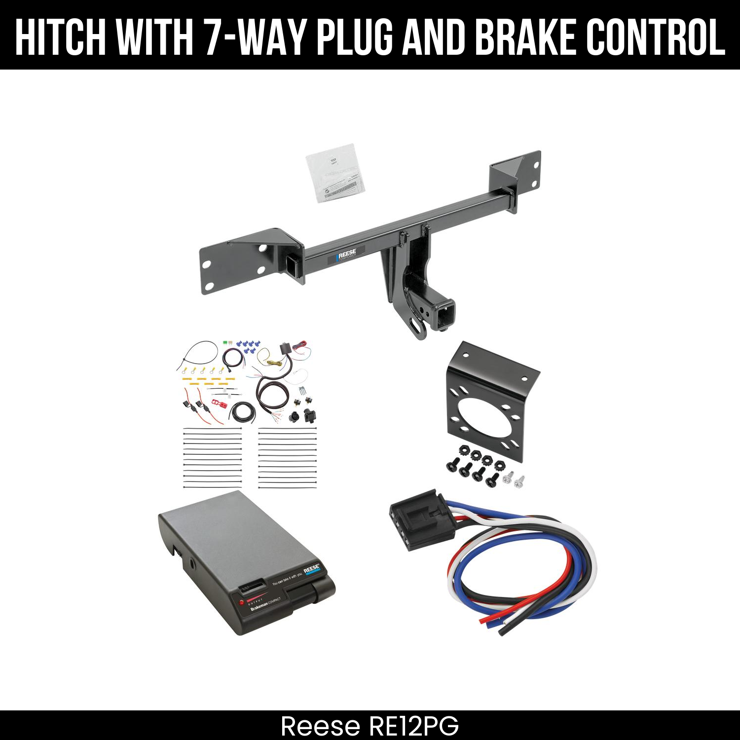 Trailer Hitch , 7-Way , Reese Brakeman Brake Control